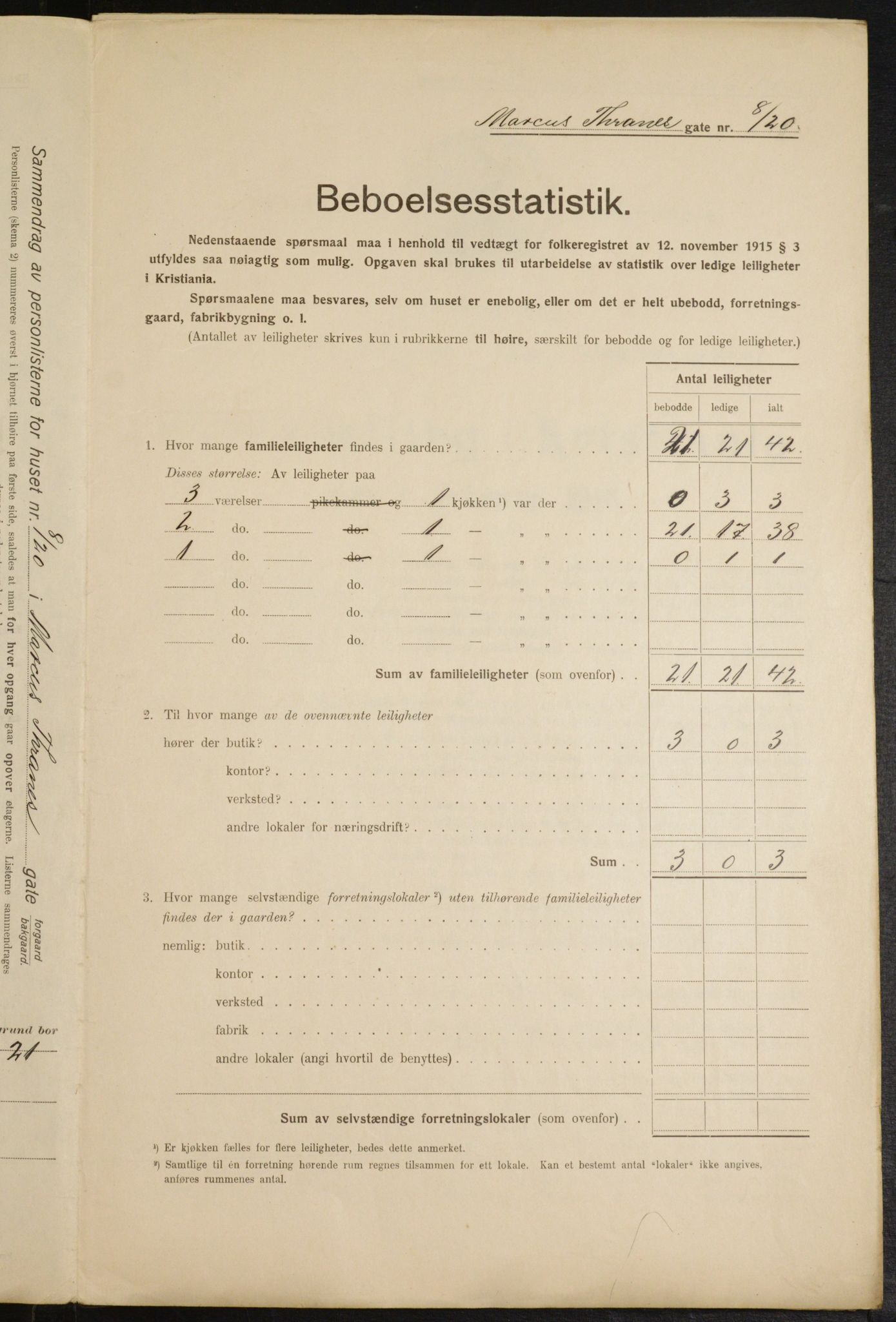 OBA, Municipal Census 1916 for Kristiania, 1916, p. 61765