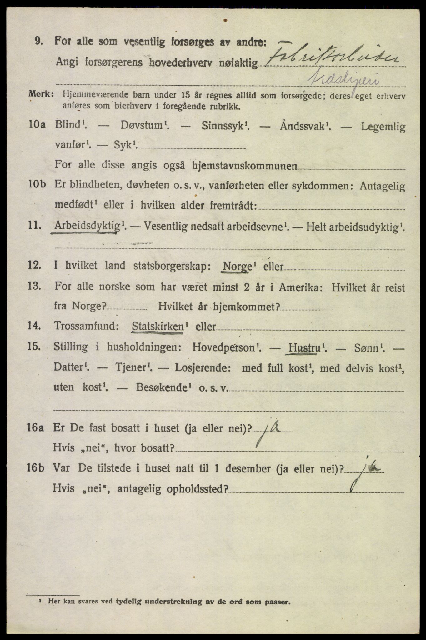 SAH, 1920 census for Fåberg, 1920, p. 4469