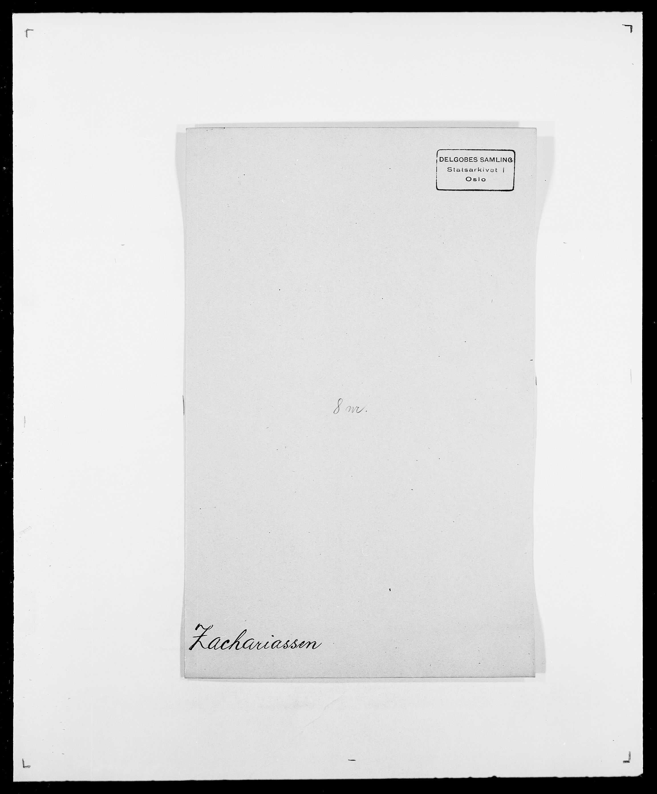 Delgobe, Charles Antoine - samling, AV/SAO-PAO-0038/D/Da/L0043: Wulfsberg - v. Zanten, p. 58