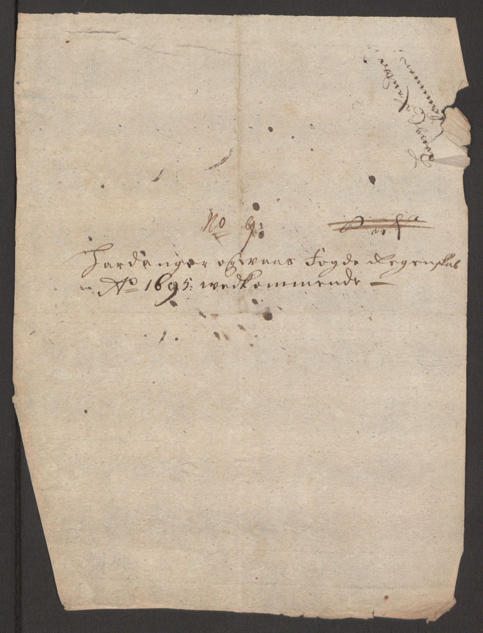 Rentekammeret inntil 1814, Reviderte regnskaper, Fogderegnskap, AV/RA-EA-4092/R48/L2976: Fogderegnskap Sunnhordland og Hardanger, 1695-1696, p. 198