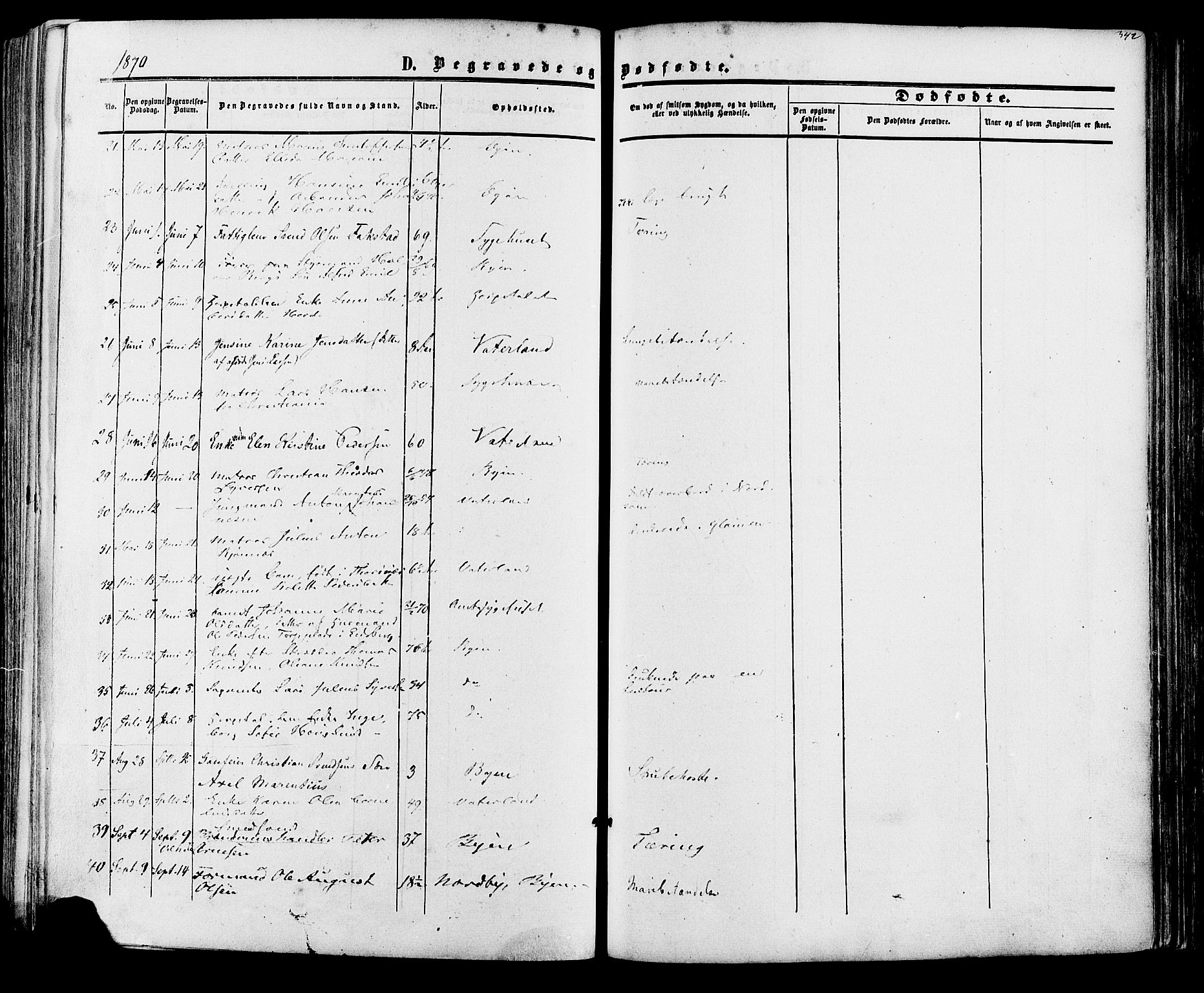 Fredrikstad prestekontor Kirkebøker, AV/SAO-A-11082/F/Fa/L0006: Parish register (official) no. 6, 1857-1878, p. 342