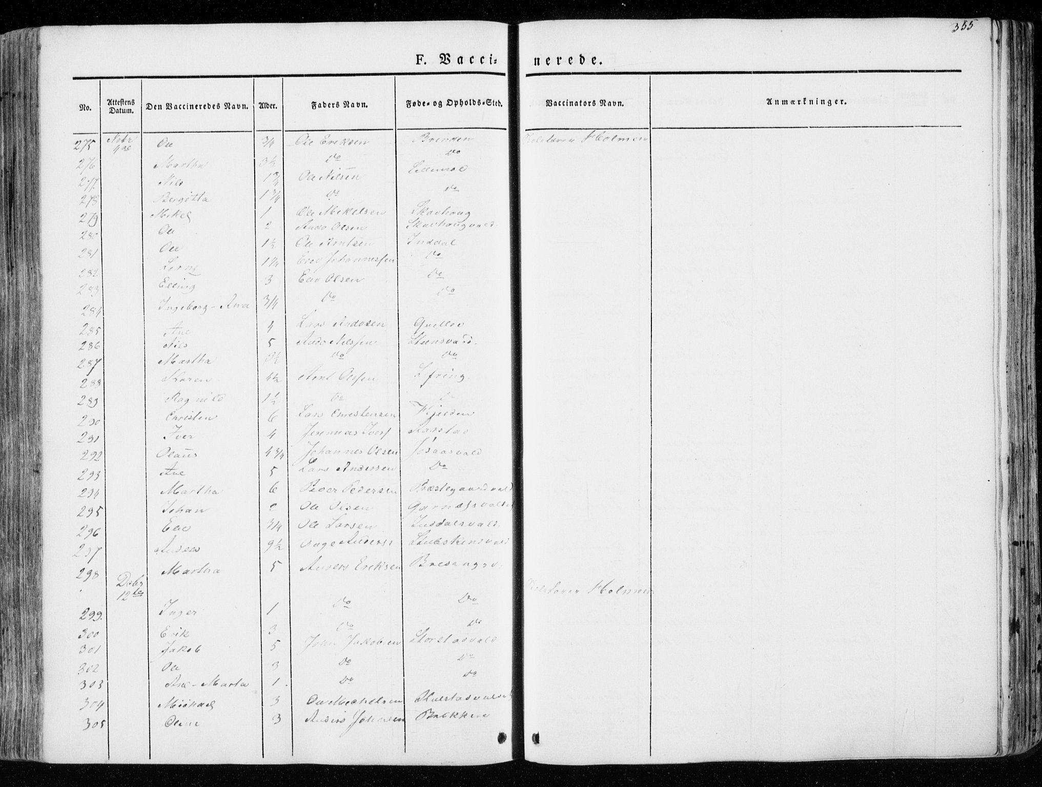 Ministerialprotokoller, klokkerbøker og fødselsregistre - Nord-Trøndelag, SAT/A-1458/723/L0239: Parish register (official) no. 723A08, 1841-1851, p. 355