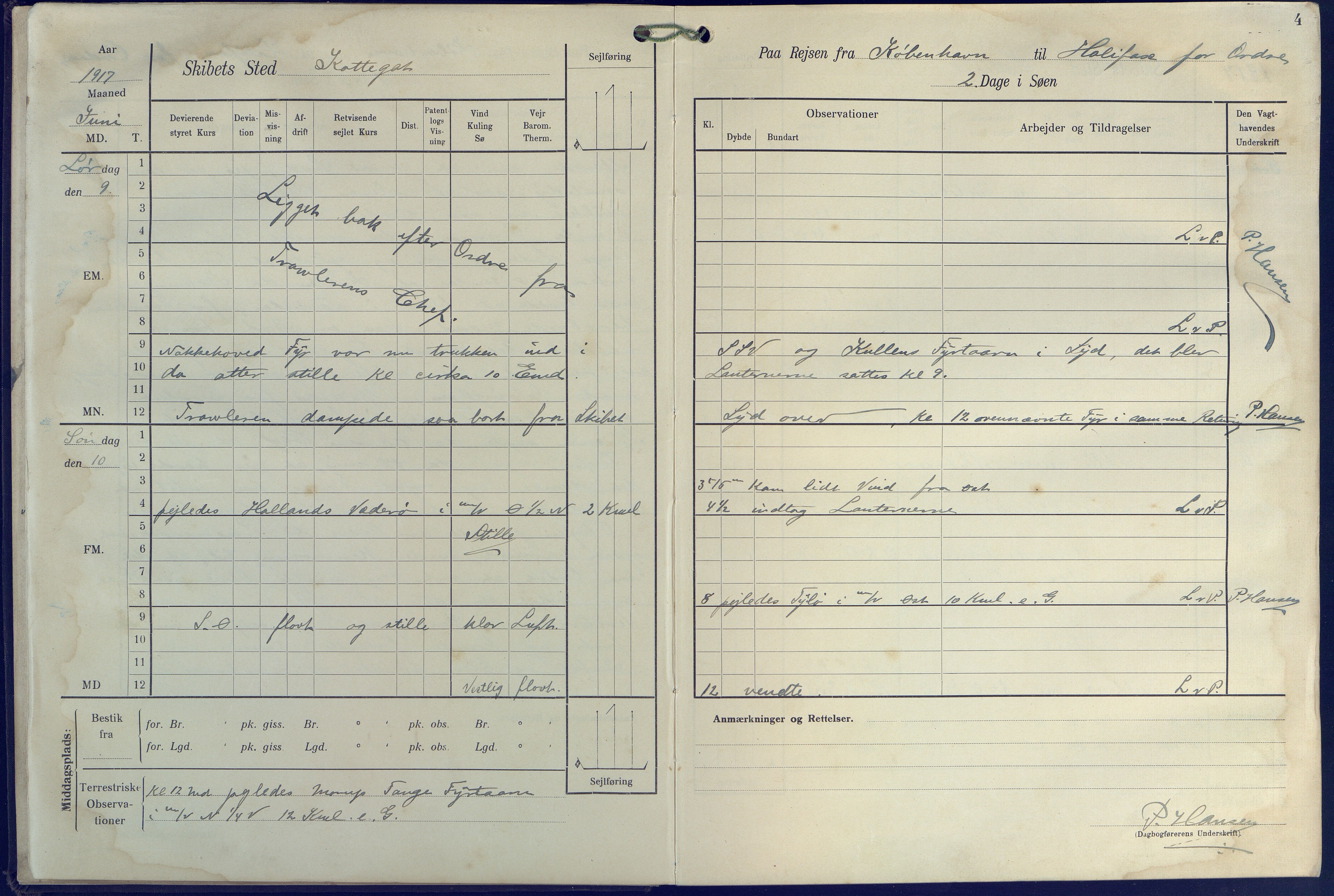 Fartøysarkivet, AAKS/PA-1934/F/L0271: Pehr Ugland (bark), 1917-1919, p. 4