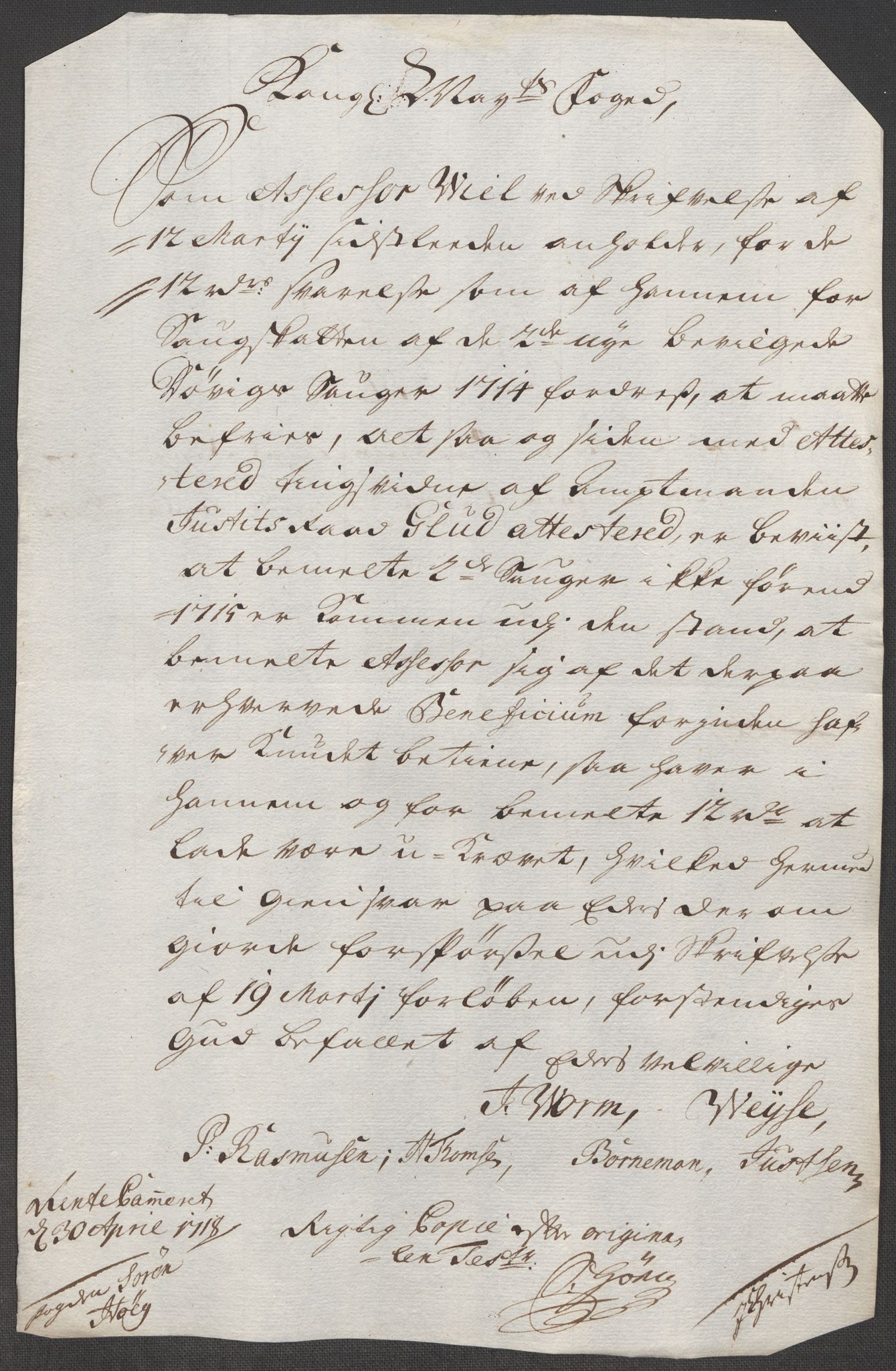 Rentekammeret inntil 1814, Reviderte regnskaper, Fogderegnskap, AV/RA-EA-4092/R31/L1712: Fogderegnskap Hurum, Røyken, Eiker, Lier og Buskerud, 1718, p. 191