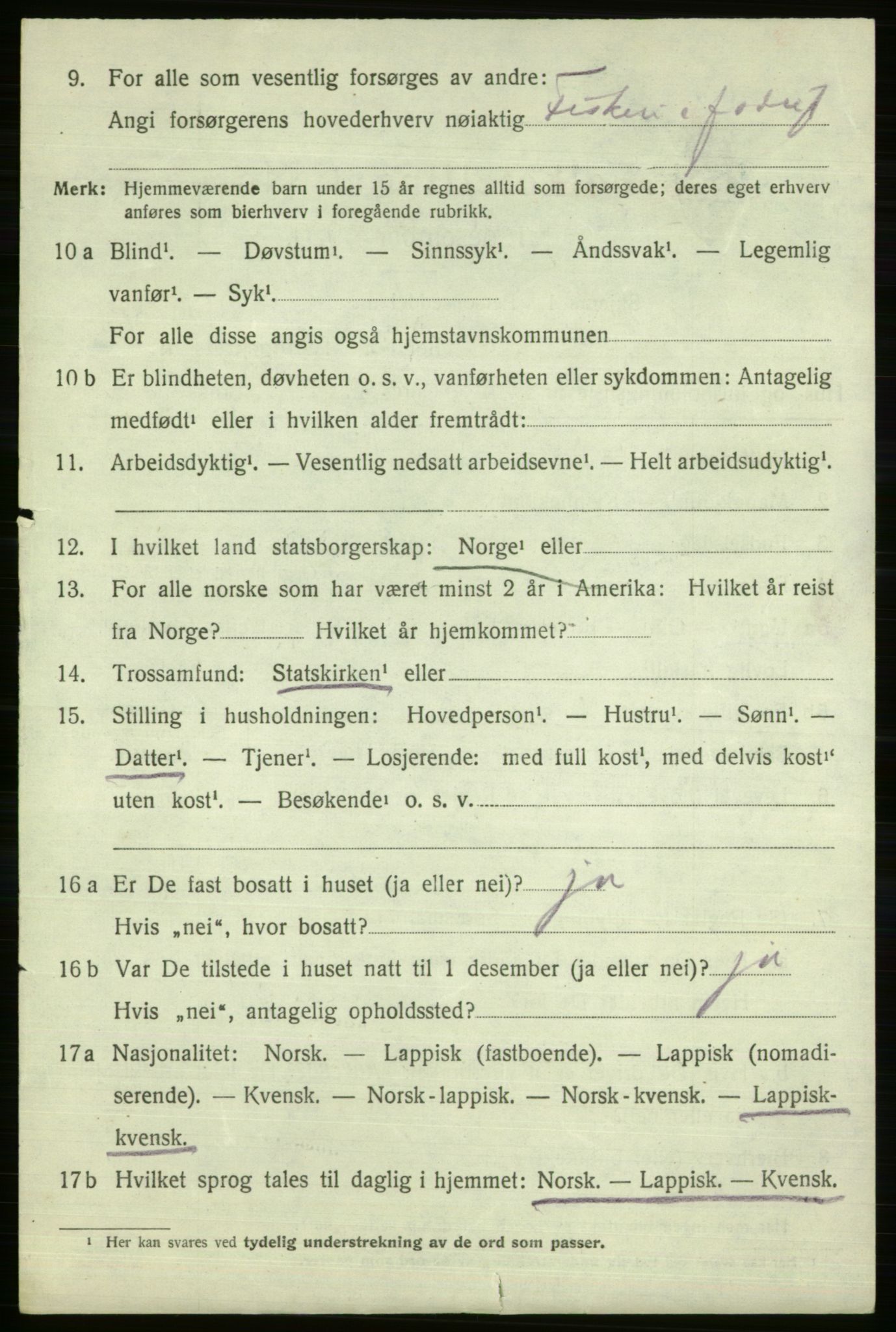 SATØ, 1920 census for Vardø rural district, 1920, p. 2579