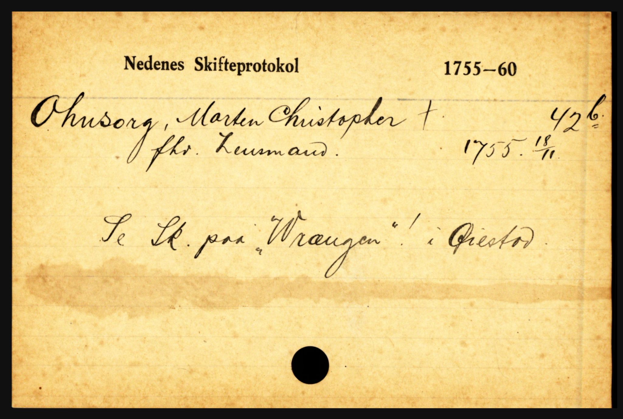 Nedenes sorenskriveri før 1824, AV/SAK-1221-0007/H, p. 22867
