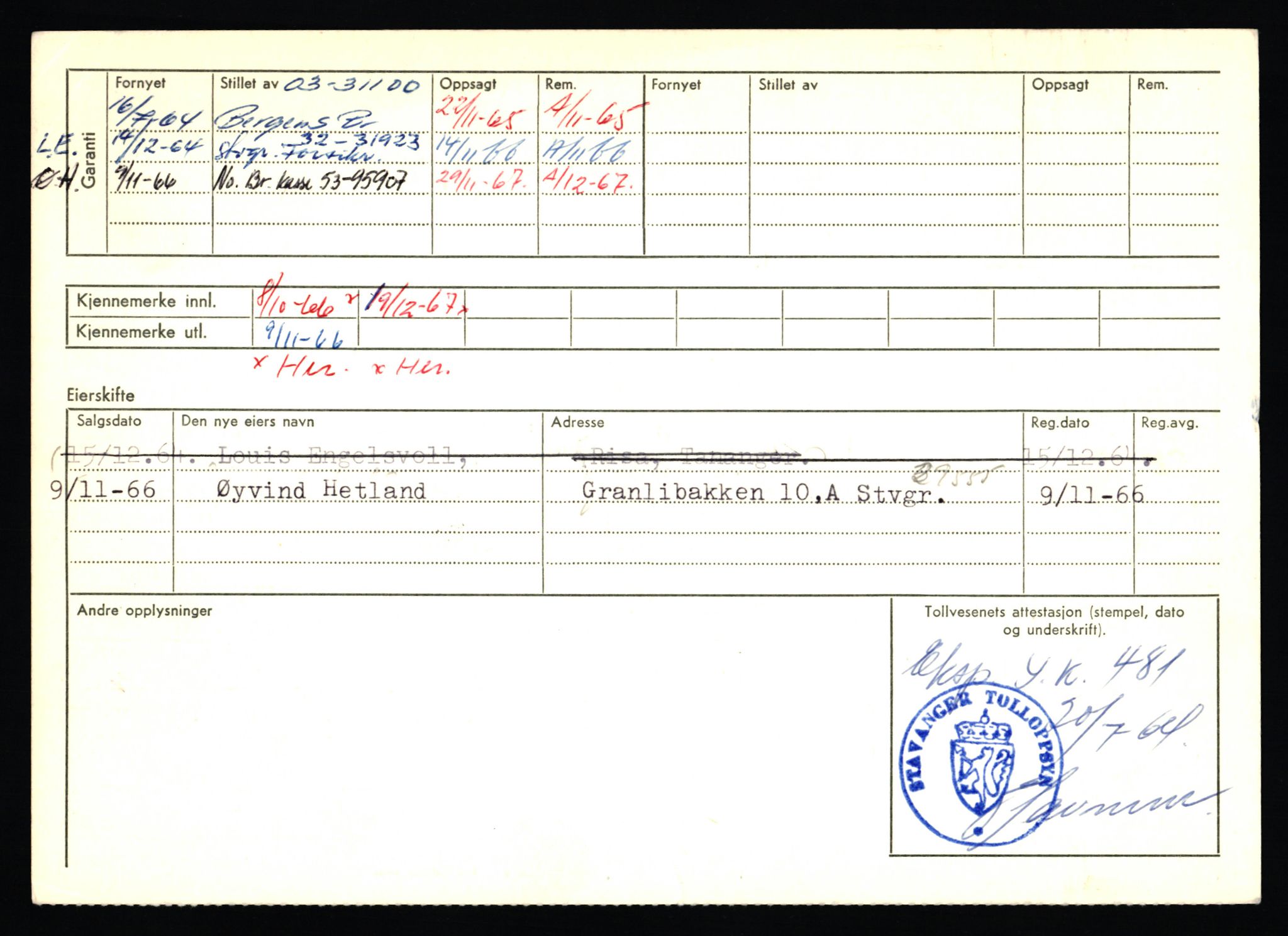 Stavanger trafikkstasjon, AV/SAST-A-101942/0/F/L0026: L-14000 - L-14599, 1930-1971, p. 936