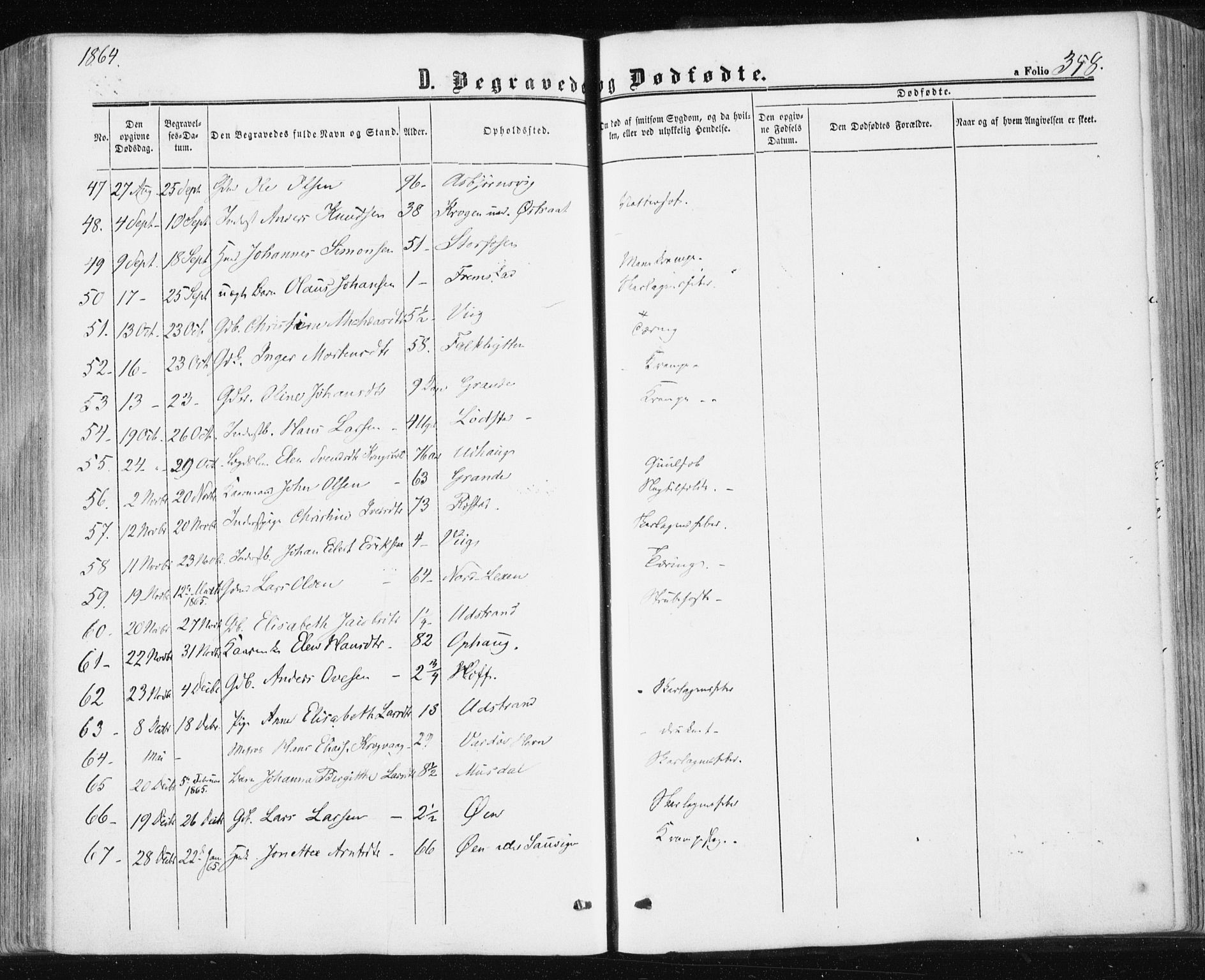 Ministerialprotokoller, klokkerbøker og fødselsregistre - Sør-Trøndelag, SAT/A-1456/659/L0737: Parish register (official) no. 659A07, 1857-1875, p. 358