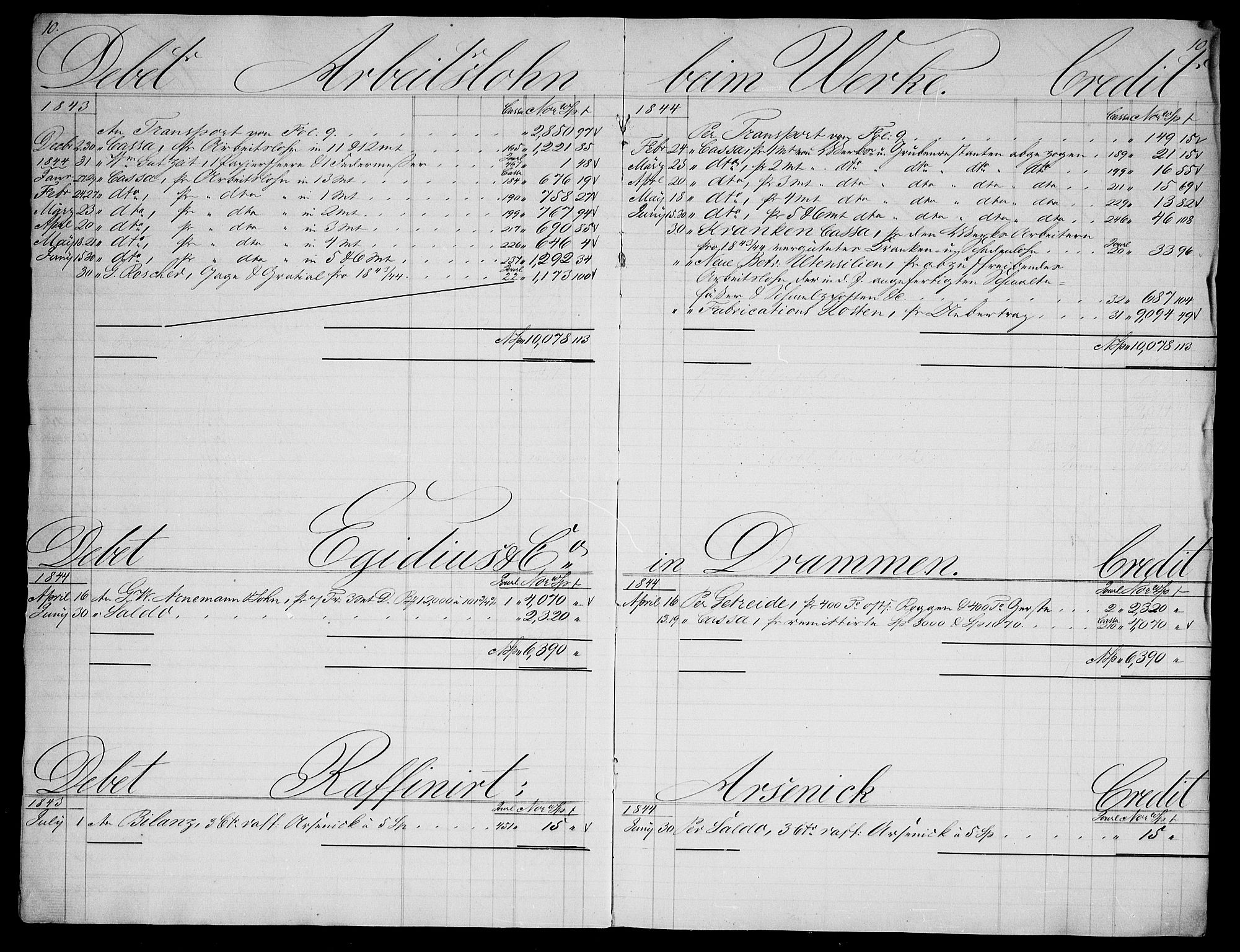 Modums Blaafarveværk, AV/RA-PA-0157/G/Gd/Gda/L0166/0001: -- / Hovedbok, 1839-1844, p. 5