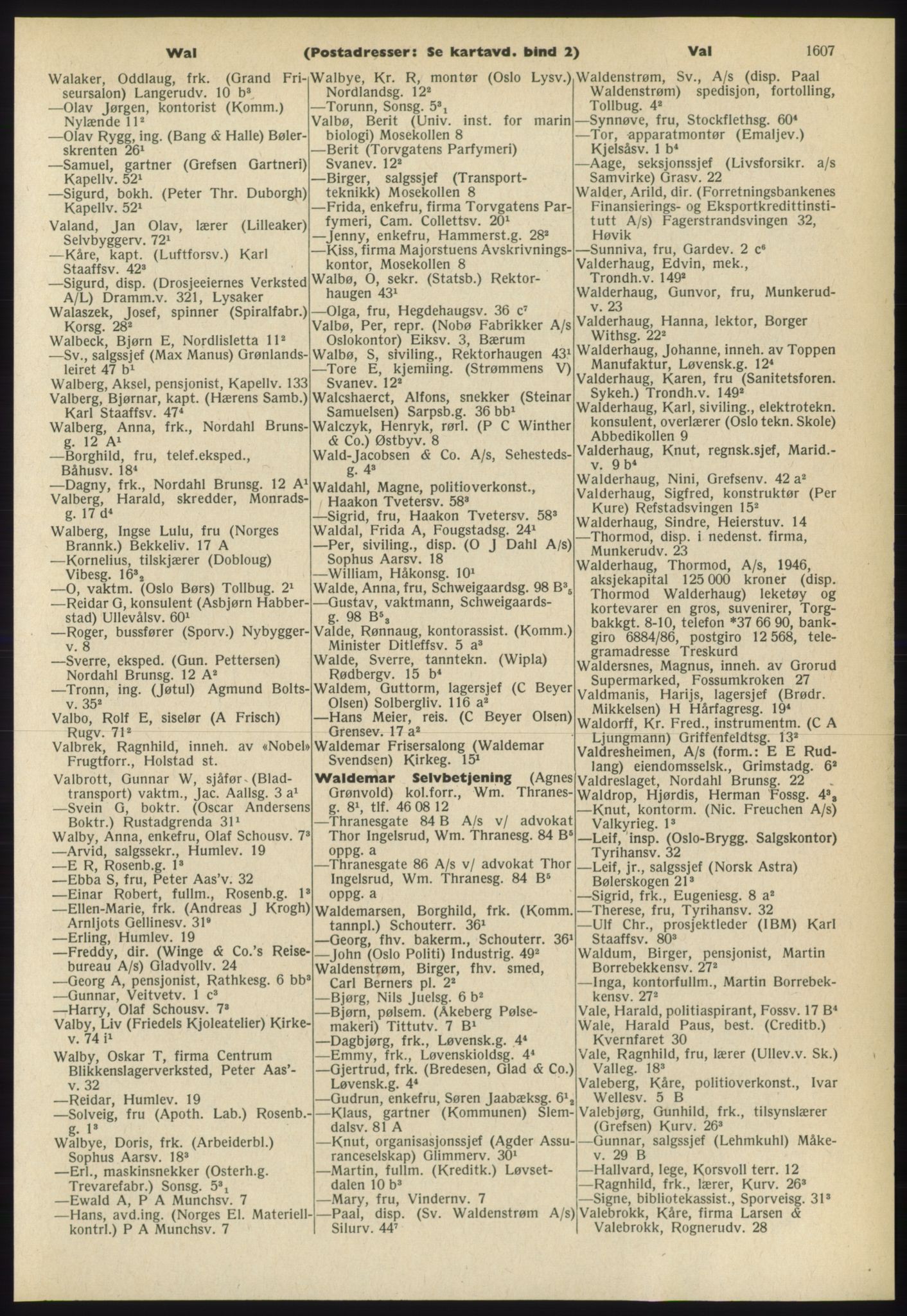 Kristiania/Oslo adressebok, PUBL/-, 1965-1966, p. 1607