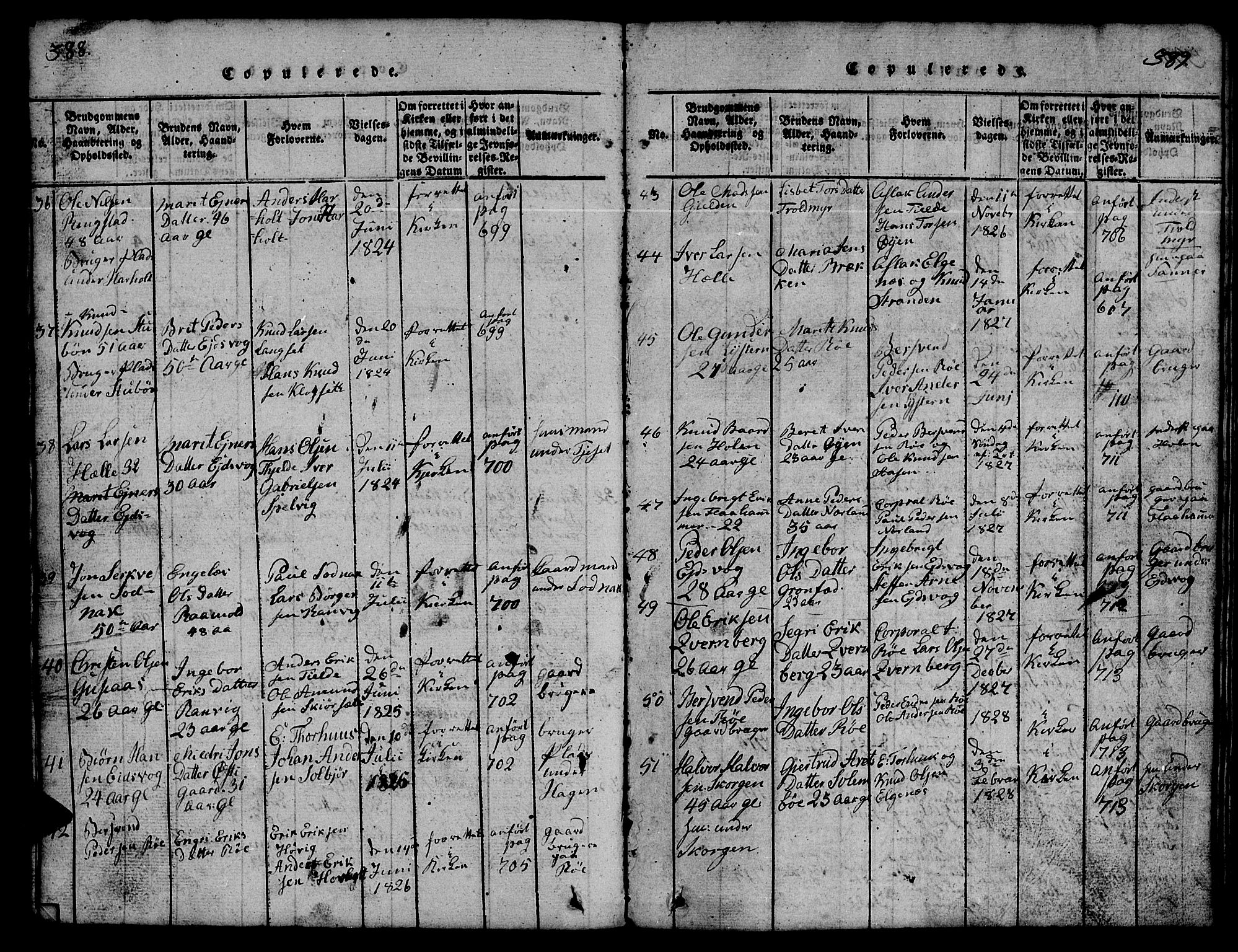 Ministerialprotokoller, klokkerbøker og fødselsregistre - Møre og Romsdal, SAT/A-1454/551/L0629: Parish register (copy) no. 551C01, 1818-1839, p. 388-389