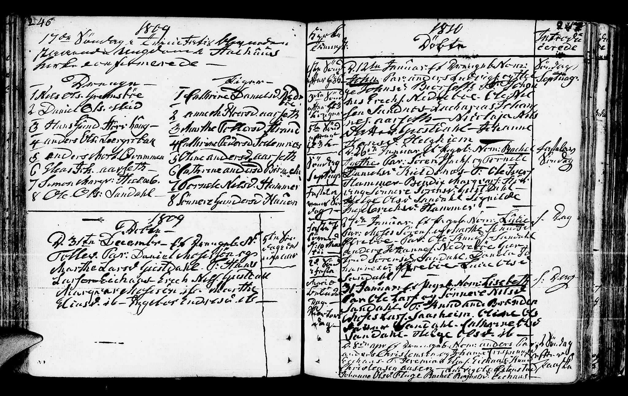 Jølster sokneprestembete, SAB/A-80701/H/Haa/Haaa/L0005: Parish register (official) no. A 5, 1790-1821, p. 246-247
