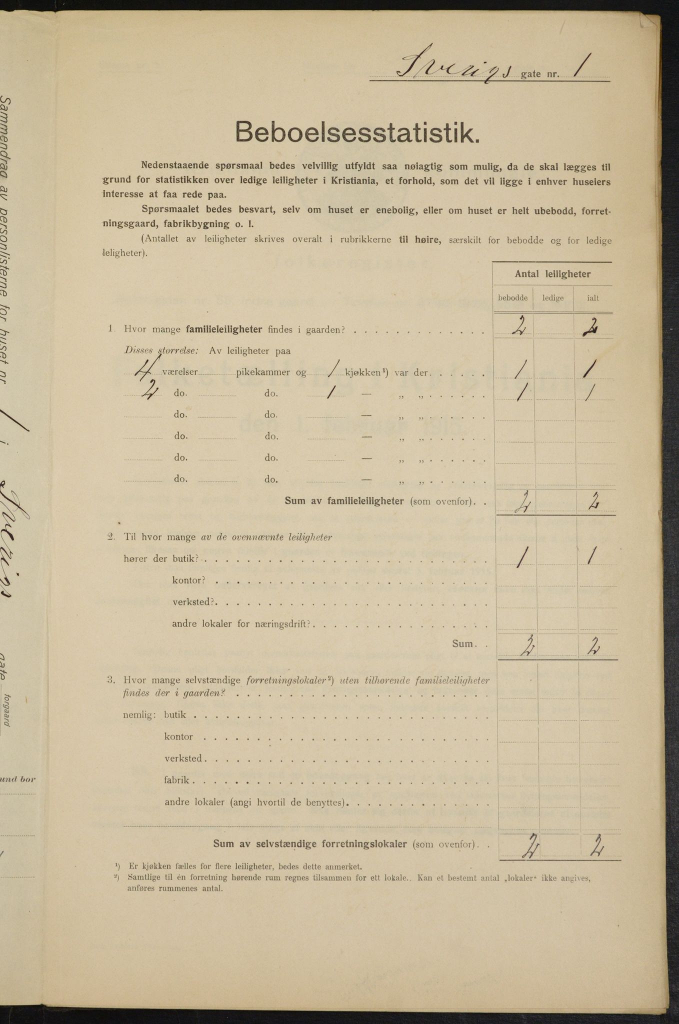 OBA, Municipal Census 1915 for Kristiania, 1915, p. 106018