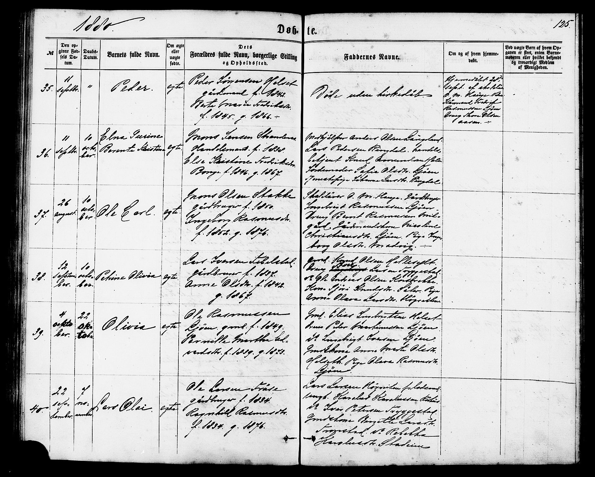 Ministerialprotokoller, klokkerbøker og fødselsregistre - Møre og Romsdal, AV/SAT-A-1454/517/L0226: Parish register (official) no. 517A06, 1862-1881, p. 125