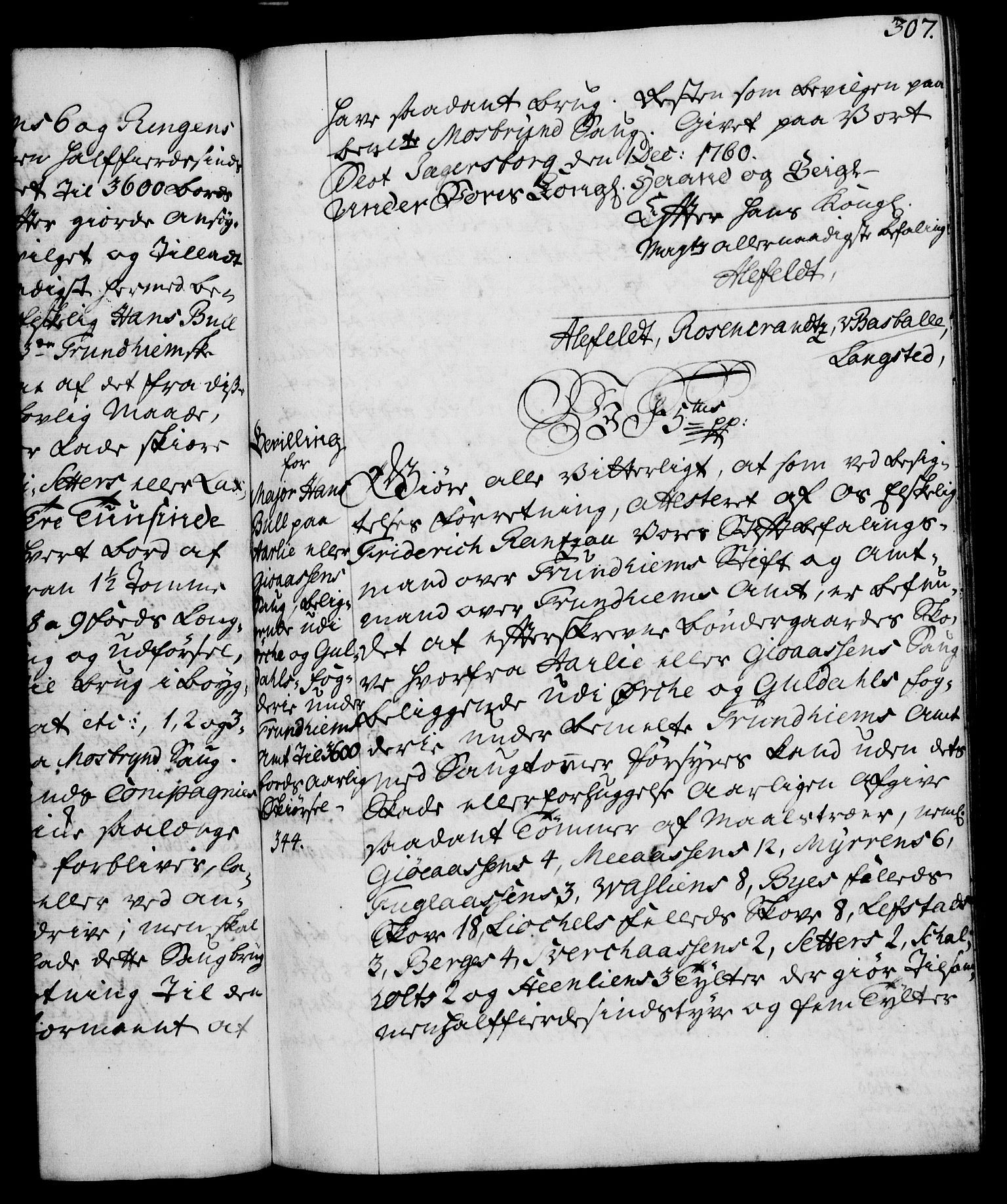 Rentekammeret, Kammerkanselliet, AV/RA-EA-3111/G/Gg/Gga/L0007: Norsk ekspedisjonsprotokoll med register (merket RK 53.7), 1759-1768, p. 307