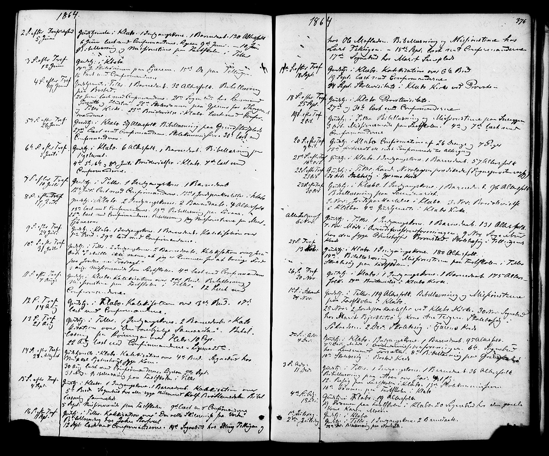 Ministerialprotokoller, klokkerbøker og fødselsregistre - Sør-Trøndelag, AV/SAT-A-1456/618/L0442: Parish register (official) no. 618A06 /1, 1863-1879, p. 376