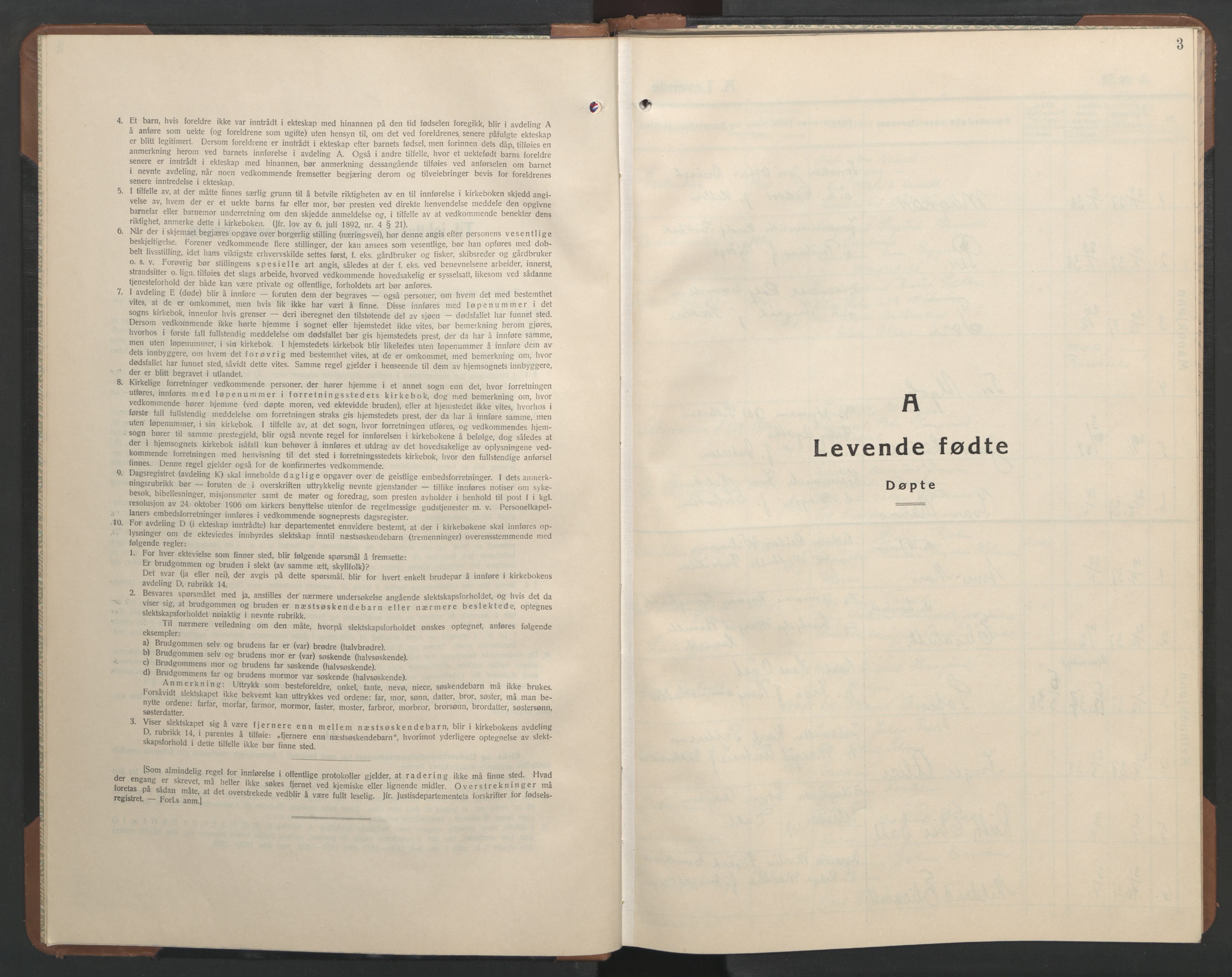 Ministerialprotokoller, klokkerbøker og fødselsregistre - Sør-Trøndelag, SAT/A-1456/606/L0315: Parish register (copy) no. 606C11, 1938-1947, p. 3