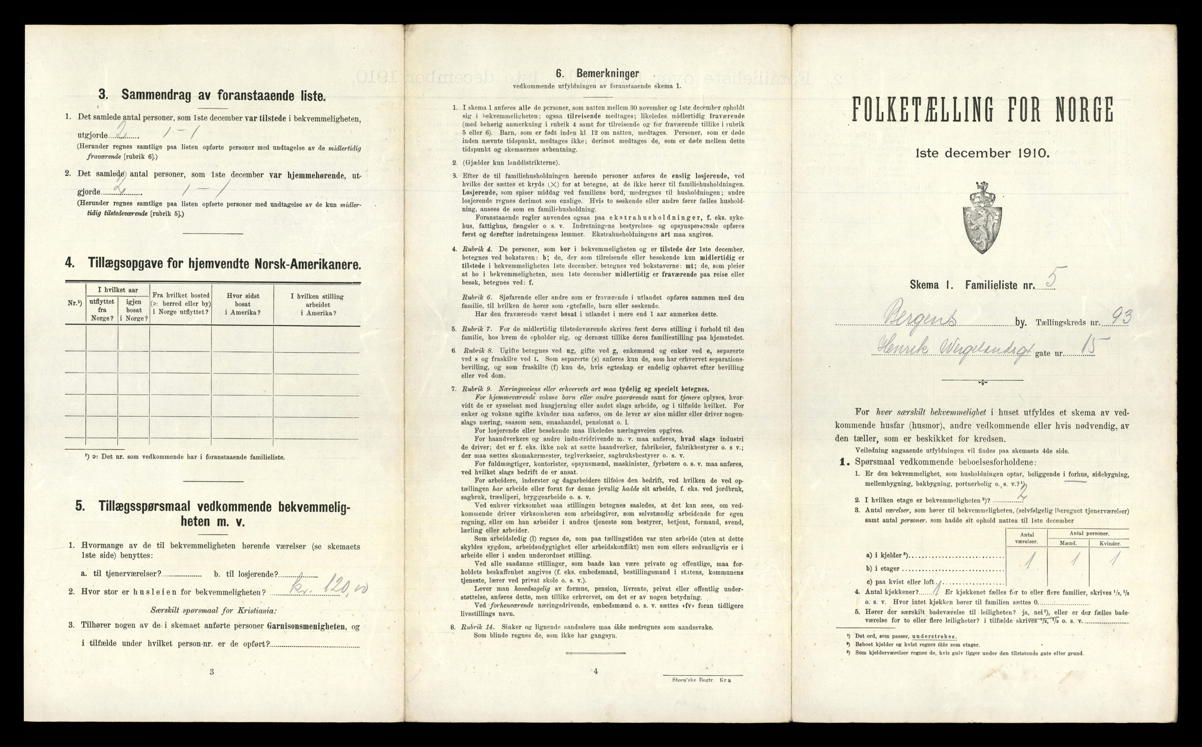 RA, 1910 census for Bergen, 1910, p. 32835