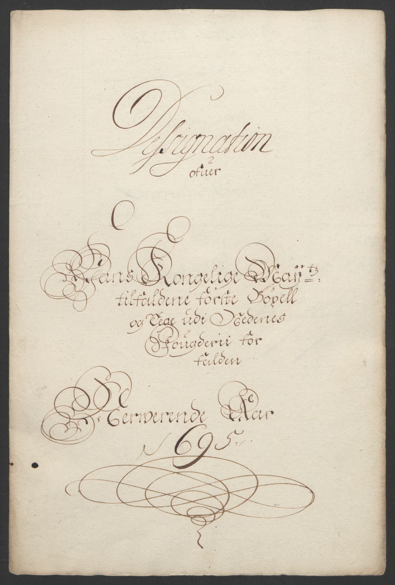 Rentekammeret inntil 1814, Reviderte regnskaper, Fogderegnskap, RA/EA-4092/R39/L2312: Fogderegnskap Nedenes, 1693-1695, p. 243