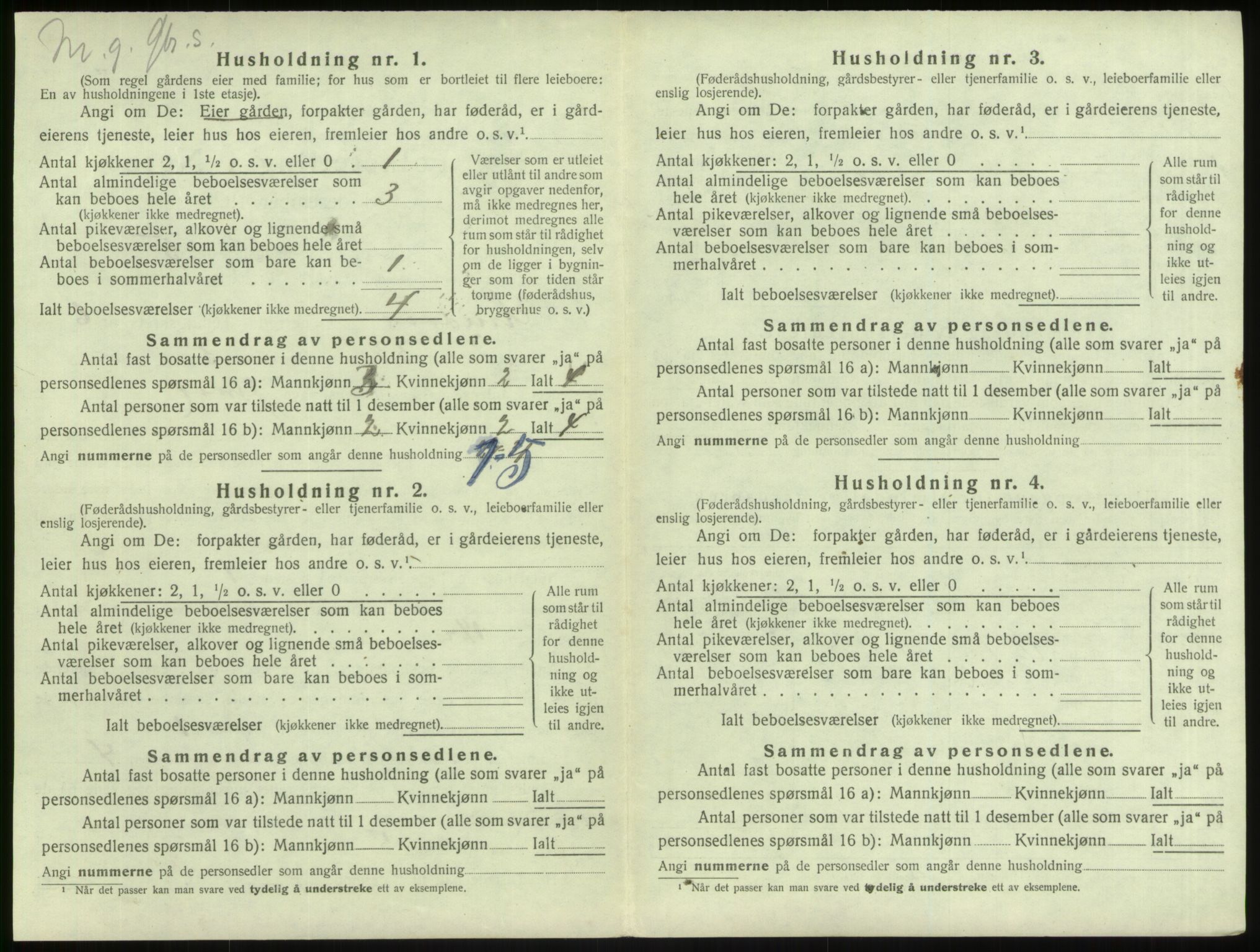 SAB, 1920 census for Lindås, 1920, p. 387