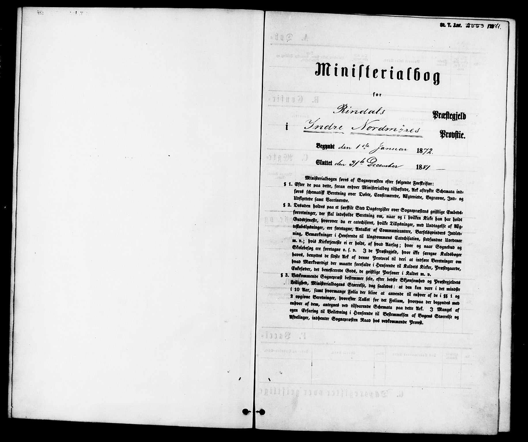 Ministerialprotokoller, klokkerbøker og fødselsregistre - Møre og Romsdal, SAT/A-1454/598/L1068: Parish register (official) no. 598A02, 1872-1881