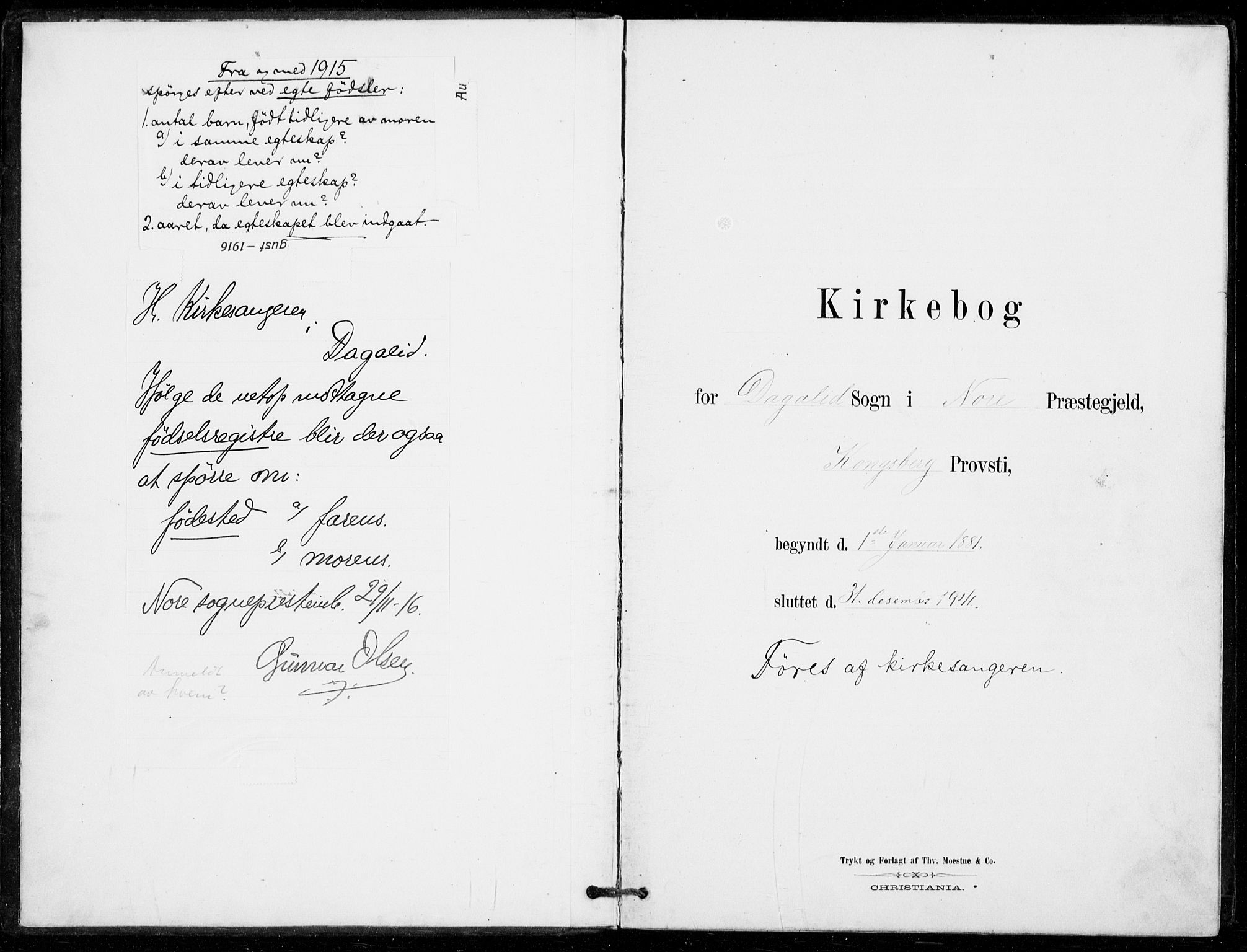 Nore kirkebøker, SAKO/A-238/G/Gc/L0003: Parish register (copy) no. III 3, 1881-1941