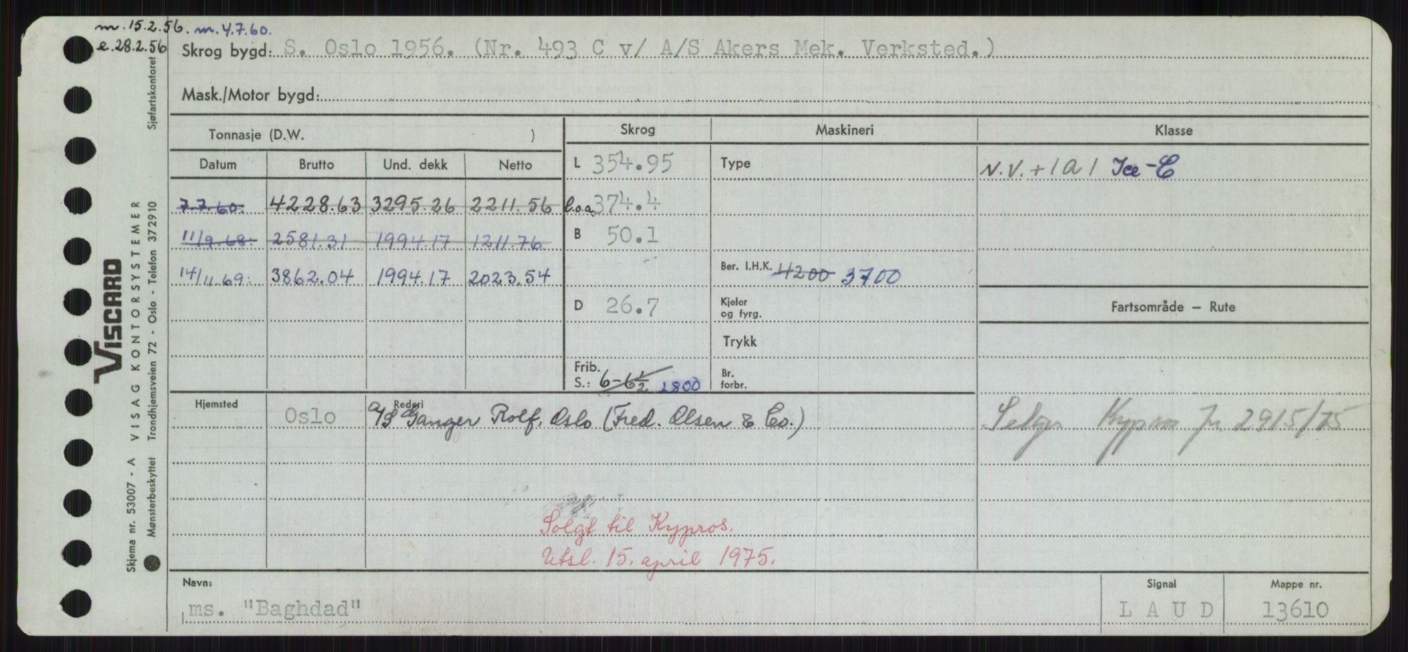 Sjøfartsdirektoratet med forløpere, Skipsmålingen, RA/S-1627/H/Hd/L0003: Fartøy, B-Bev, p. 39