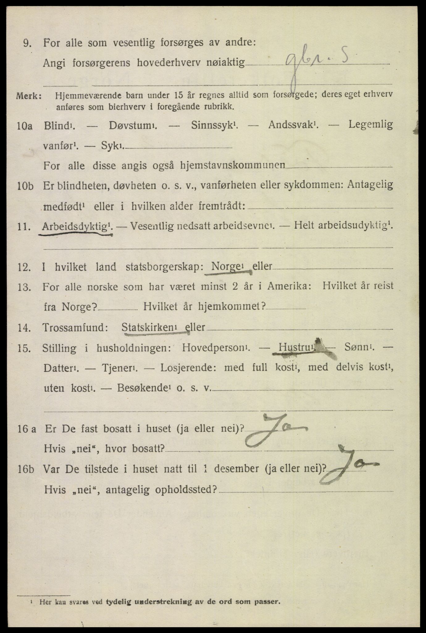 SAH, 1920 census for Folldal, 1920, p. 4572