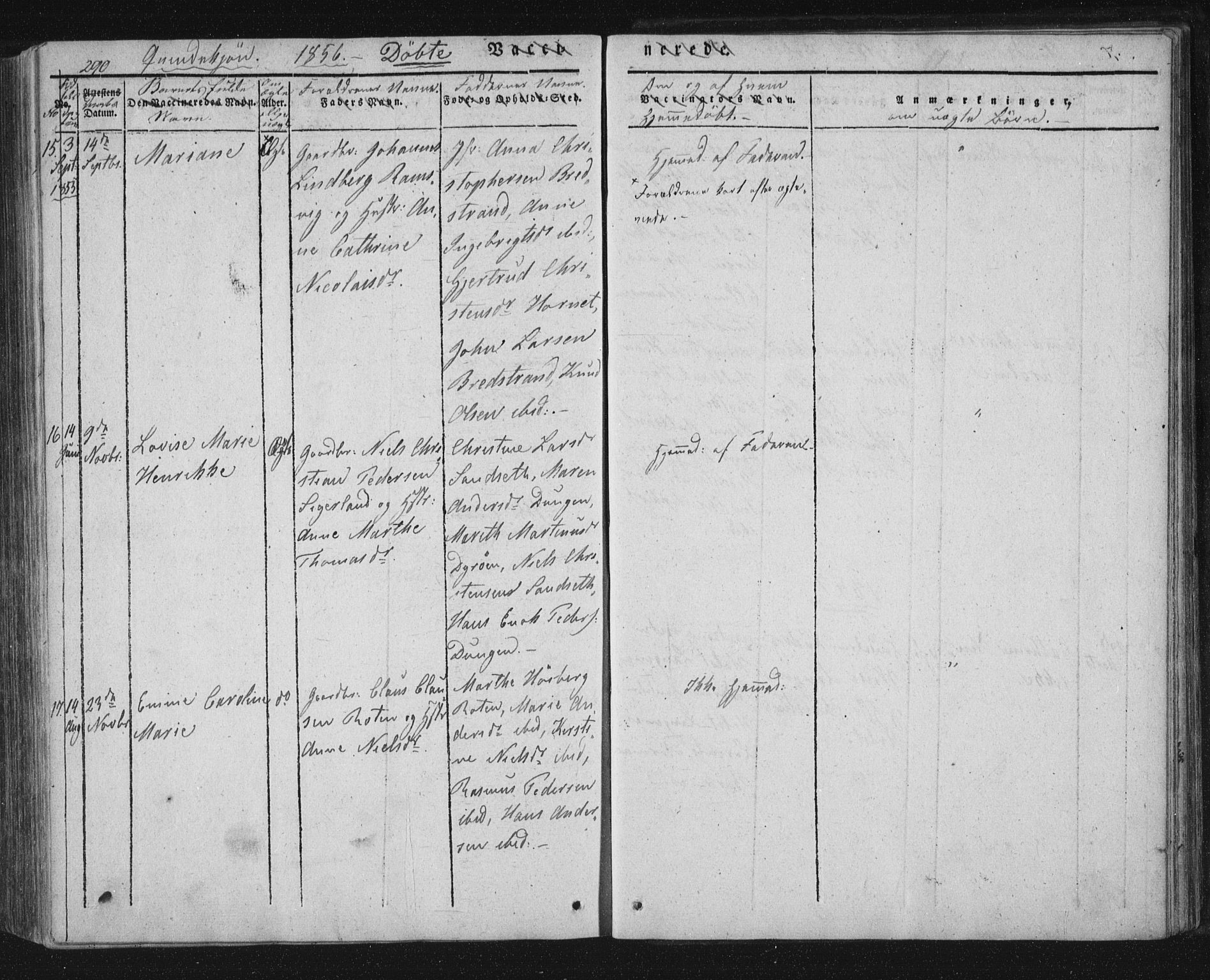 Ministerialprotokoller, klokkerbøker og fødselsregistre - Nordland, SAT/A-1459/893/L1332: Parish register (official) no. 893A05, 1841-1858, p. 290