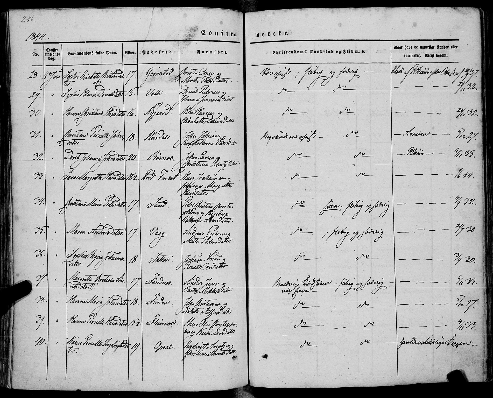 Ministerialprotokoller, klokkerbøker og fødselsregistre - Nordland, AV/SAT-A-1459/805/L0097: Parish register (official) no. 805A04, 1837-1861, p. 246