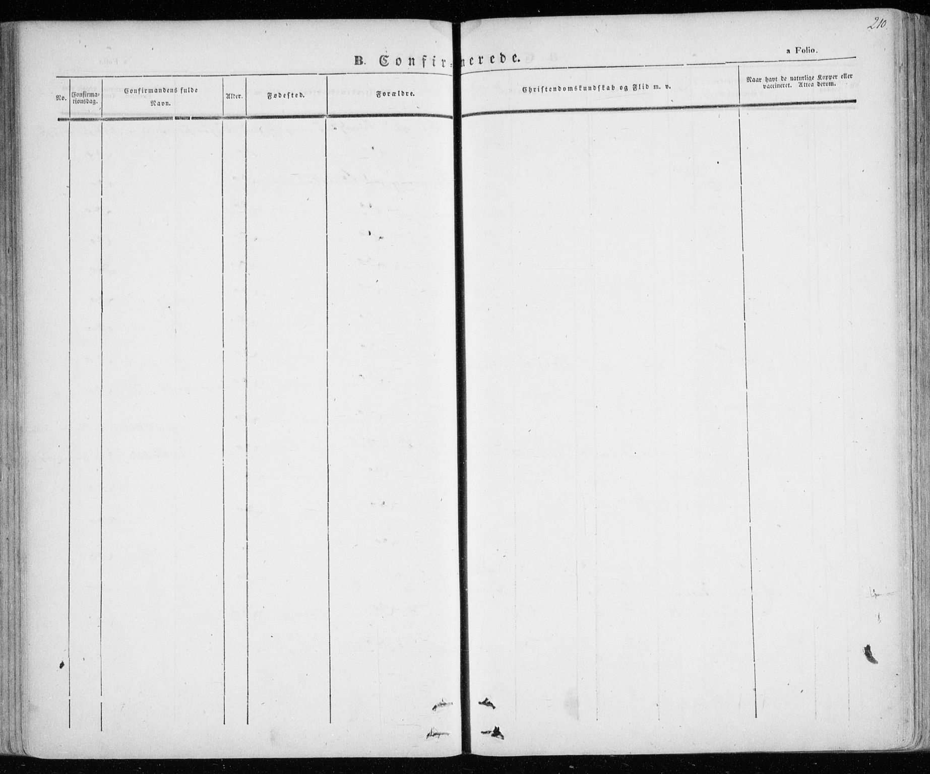 Lenvik sokneprestembete, SATØ/S-1310/H/Ha/Haa/L0006kirke: Parish register (official) no. 6, 1845-1854, p. 210