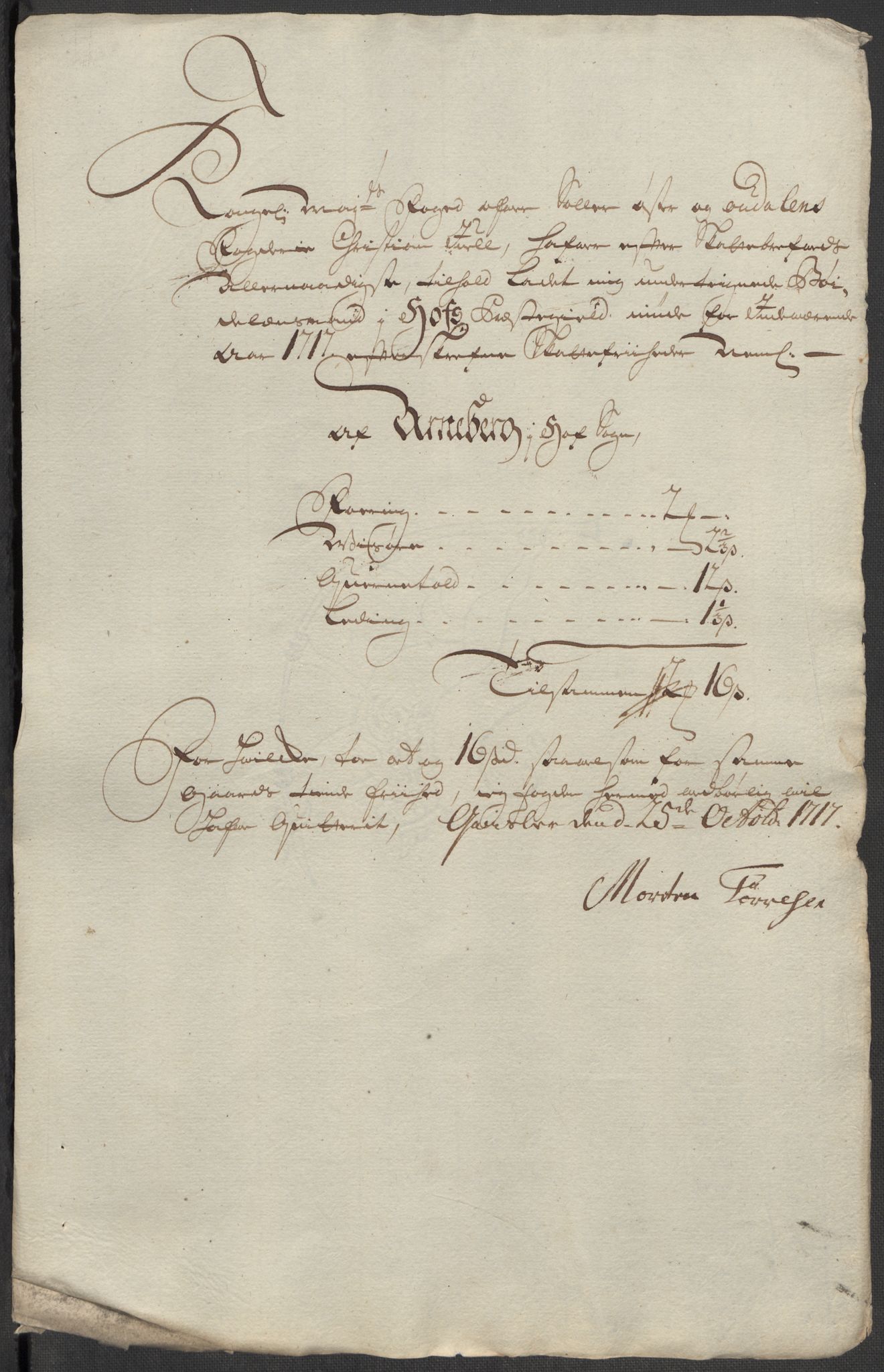 Rentekammeret inntil 1814, Reviderte regnskaper, Fogderegnskap, AV/RA-EA-4092/R13/L0856: Fogderegnskap Solør, Odal og Østerdal, 1717, p. 336