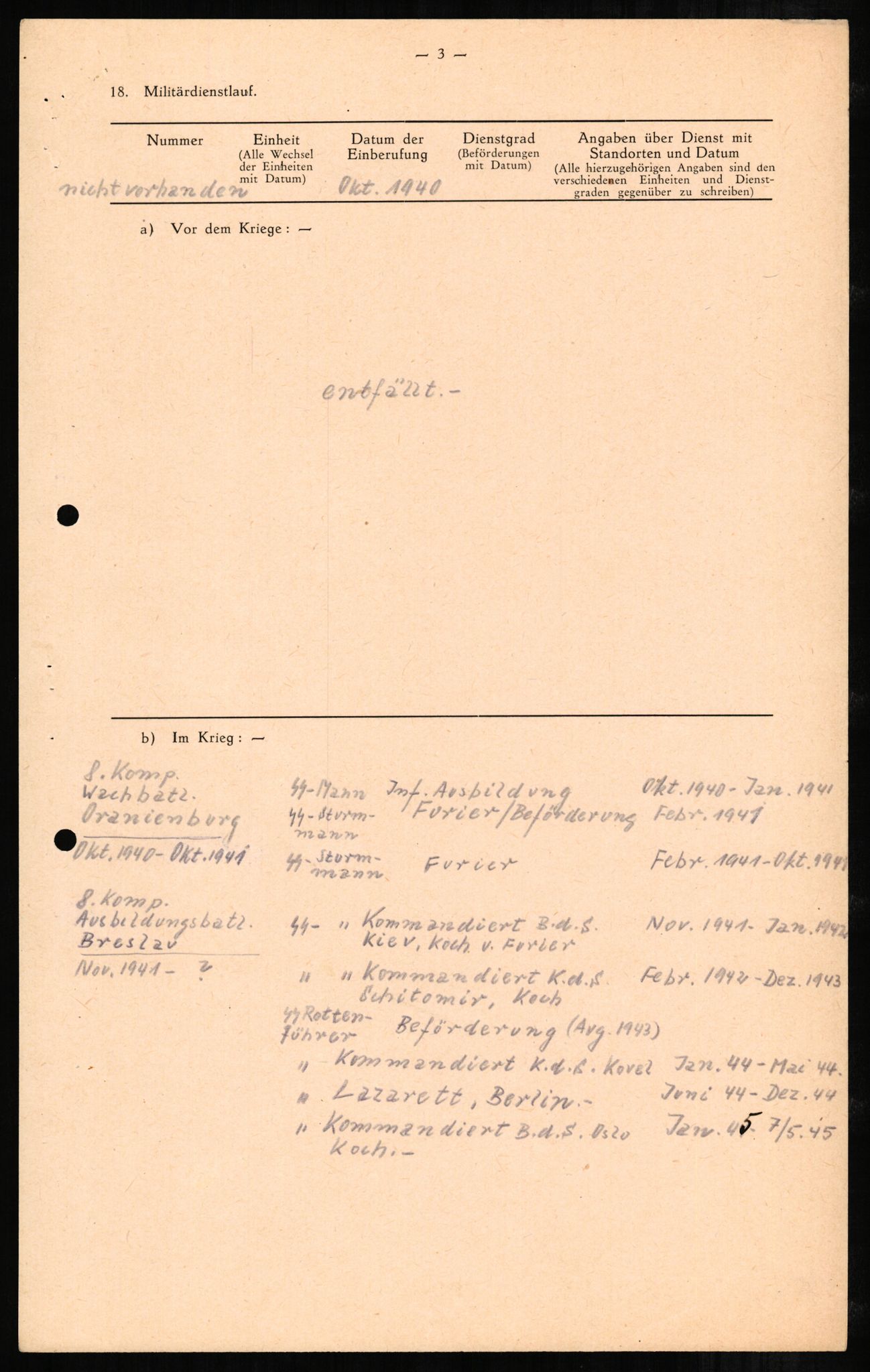 Forsvaret, Forsvarets overkommando II, AV/RA-RAFA-3915/D/Db/L0001: CI Questionaires. Tyske okkupasjonsstyrker i Norge. Tyskere., 1945-1946, p. 209