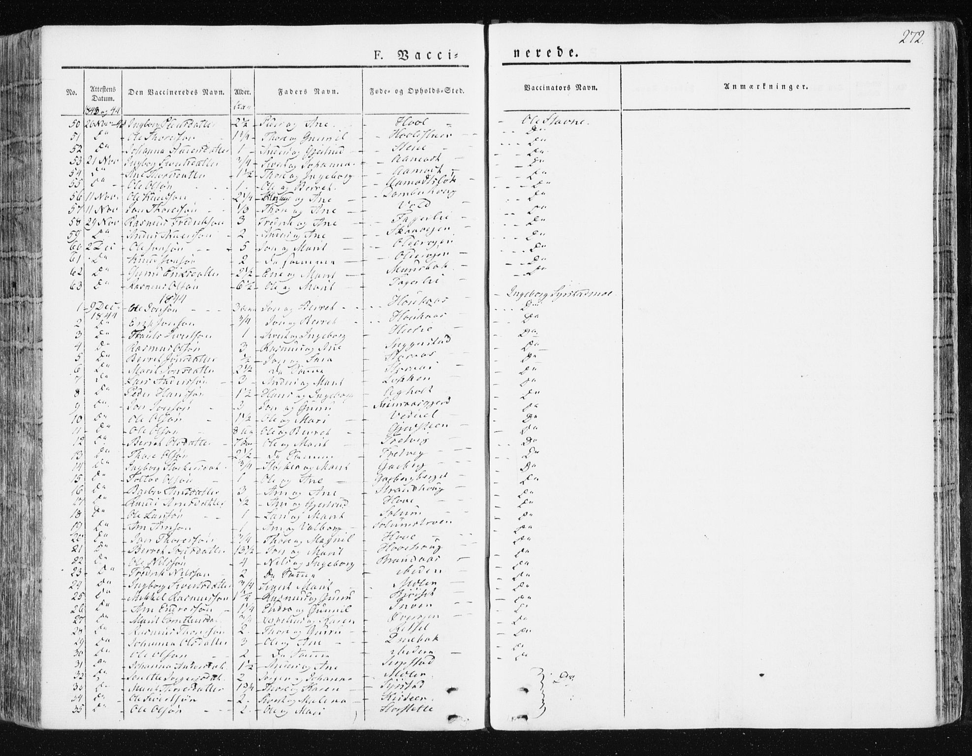 Ministerialprotokoller, klokkerbøker og fødselsregistre - Sør-Trøndelag, SAT/A-1456/672/L0855: Parish register (official) no. 672A07, 1829-1860, p. 272