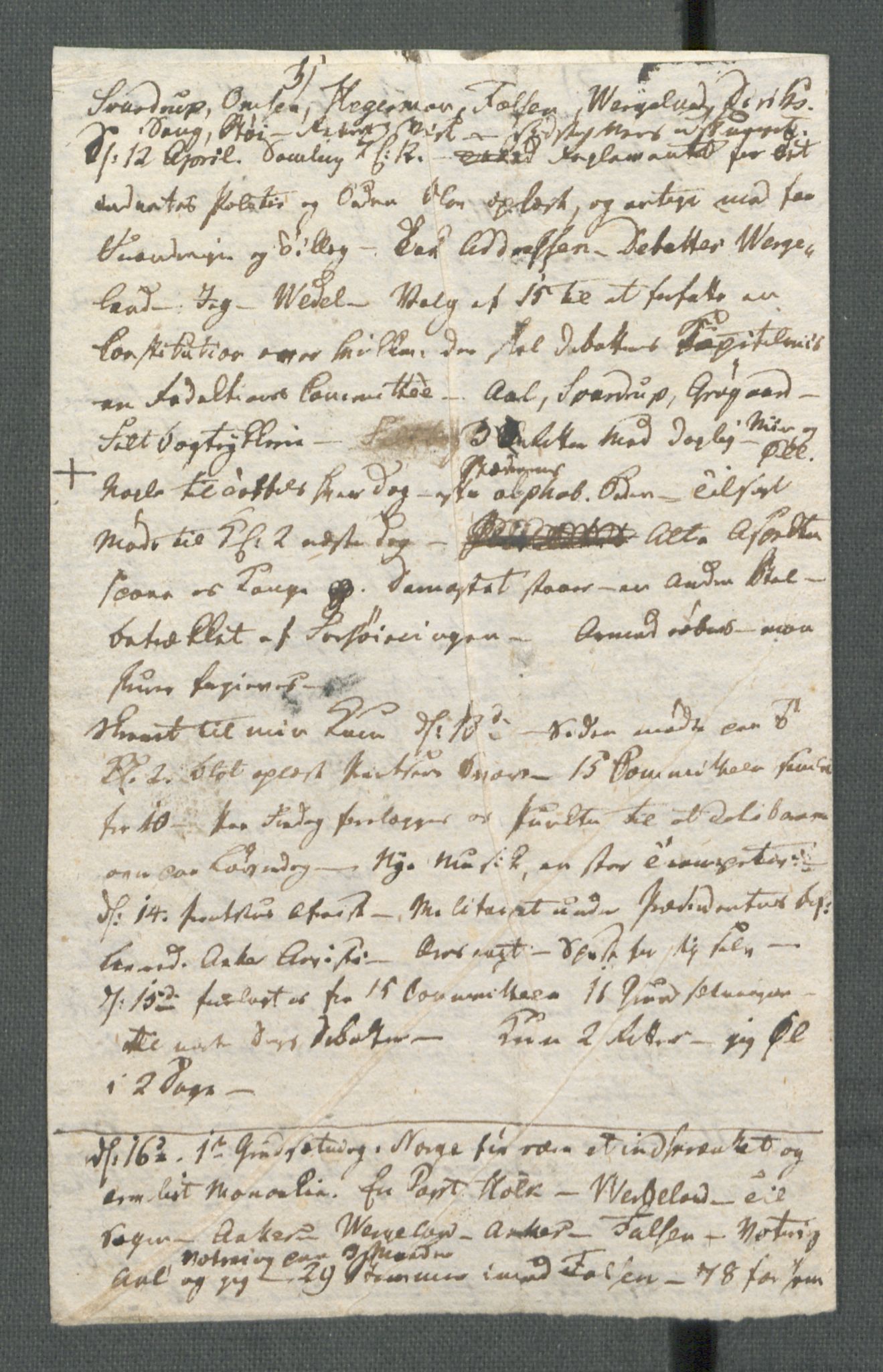 Forskjellige samlinger, Historisk-kronologisk samling, AV/RA-EA-4029/G/Ga/L0009A: Historisk-kronologisk samling. Dokumenter fra januar og ut september 1814. , 1814, p. 174