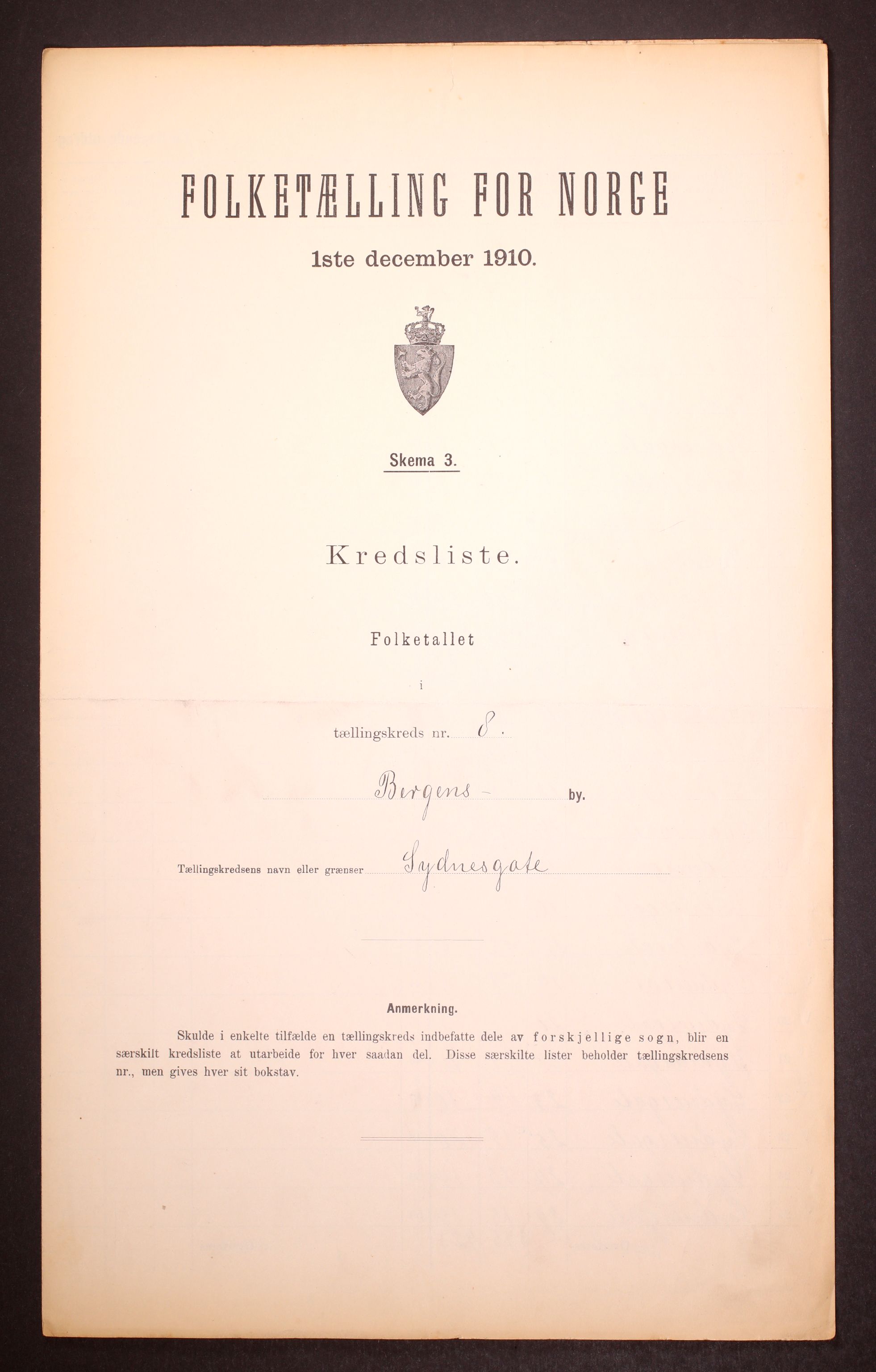RA, 1910 census for Bergen, 1910, p. 29