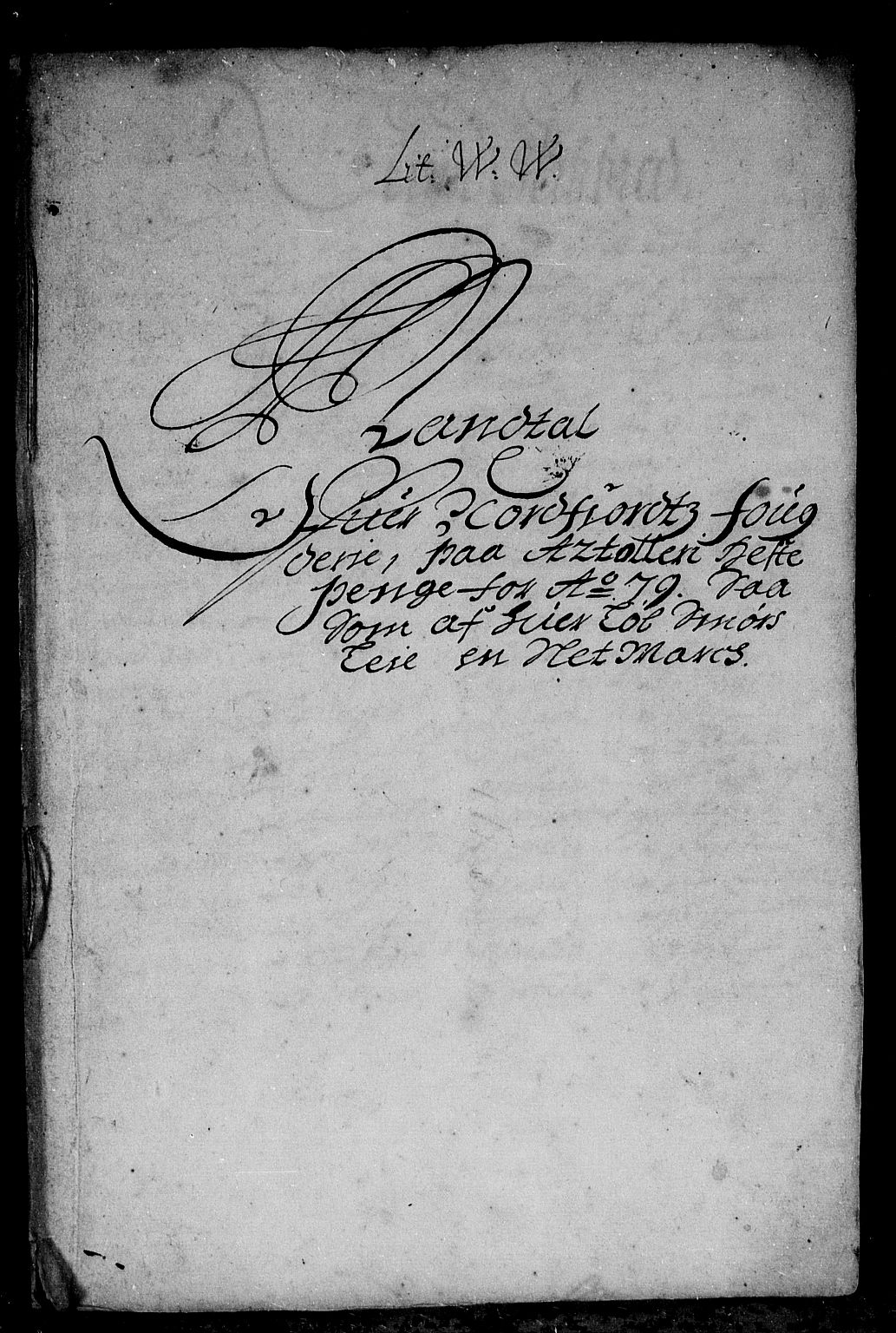 Rentekammeret inntil 1814, Reviderte regnskaper, Stiftamtstueregnskaper, Bergen stiftamt, RA/EA-6043/R/Rc/L0055: Bergen stiftamt, 1679