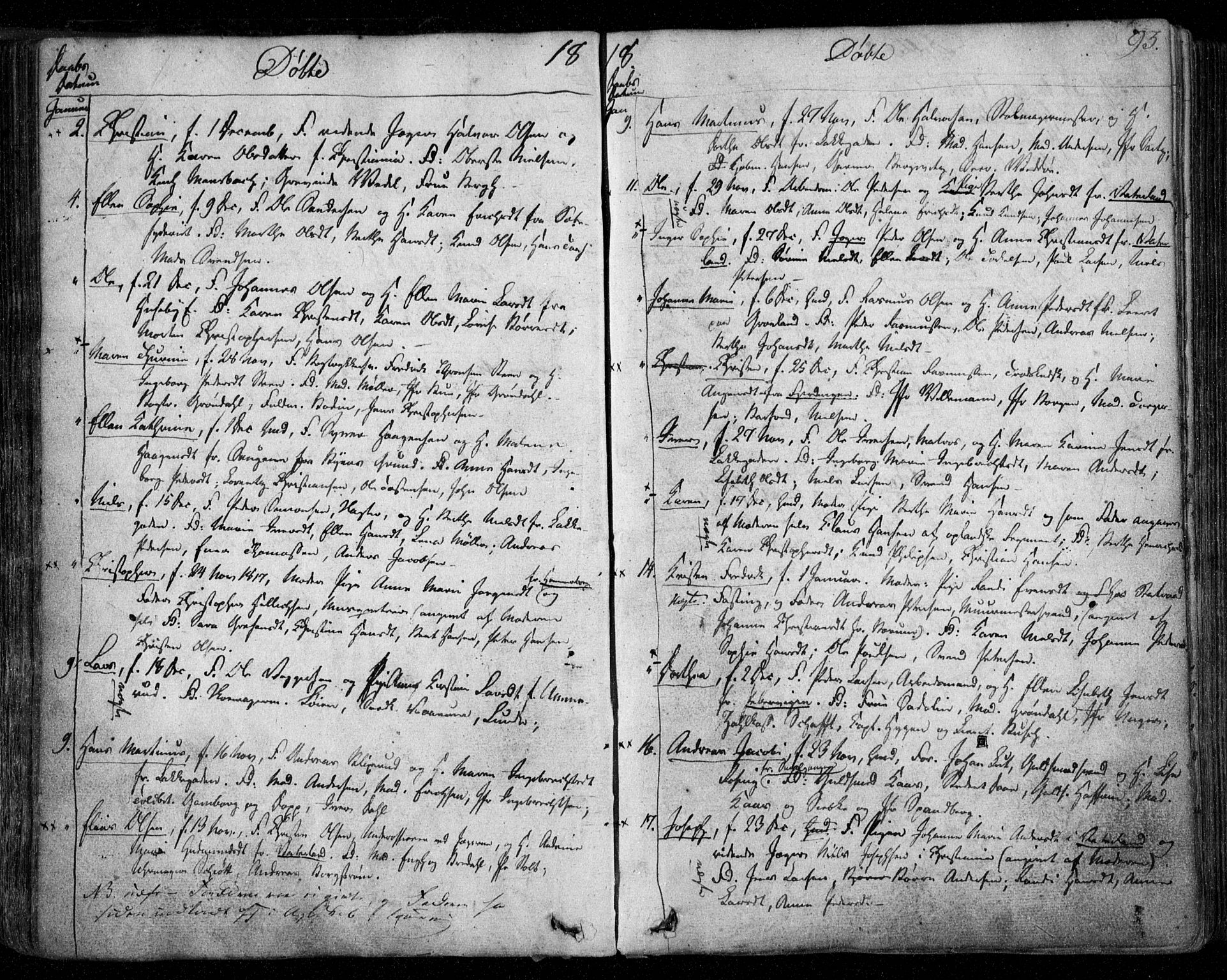 Aker prestekontor kirkebøker, SAO/A-10861/F/L0011: Parish register (official) no. 11, 1810-1819, p. 93