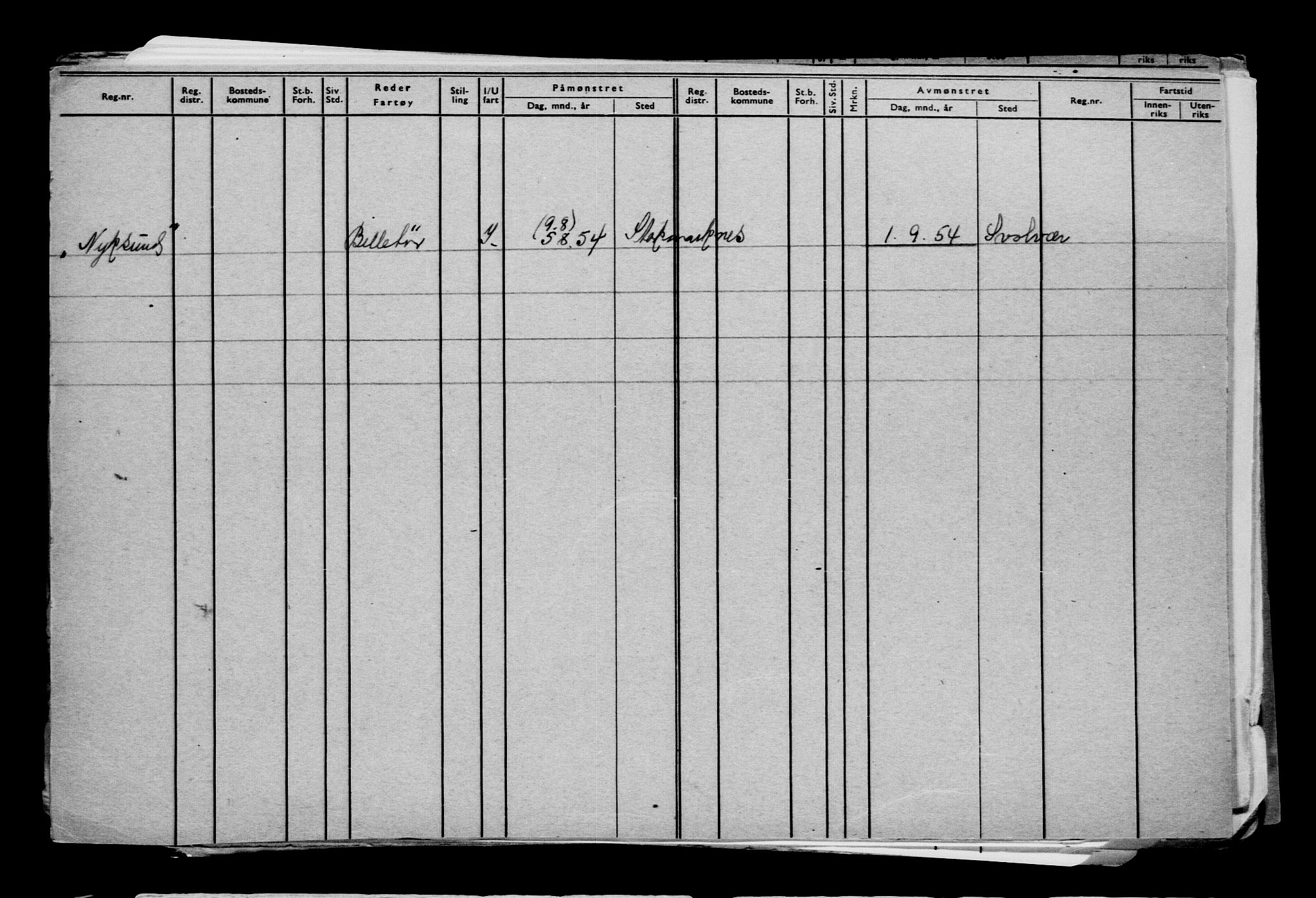 Direktoratet for sjømenn, AV/RA-S-3545/G/Gb/L0210: Hovedkort, 1922, p. 66