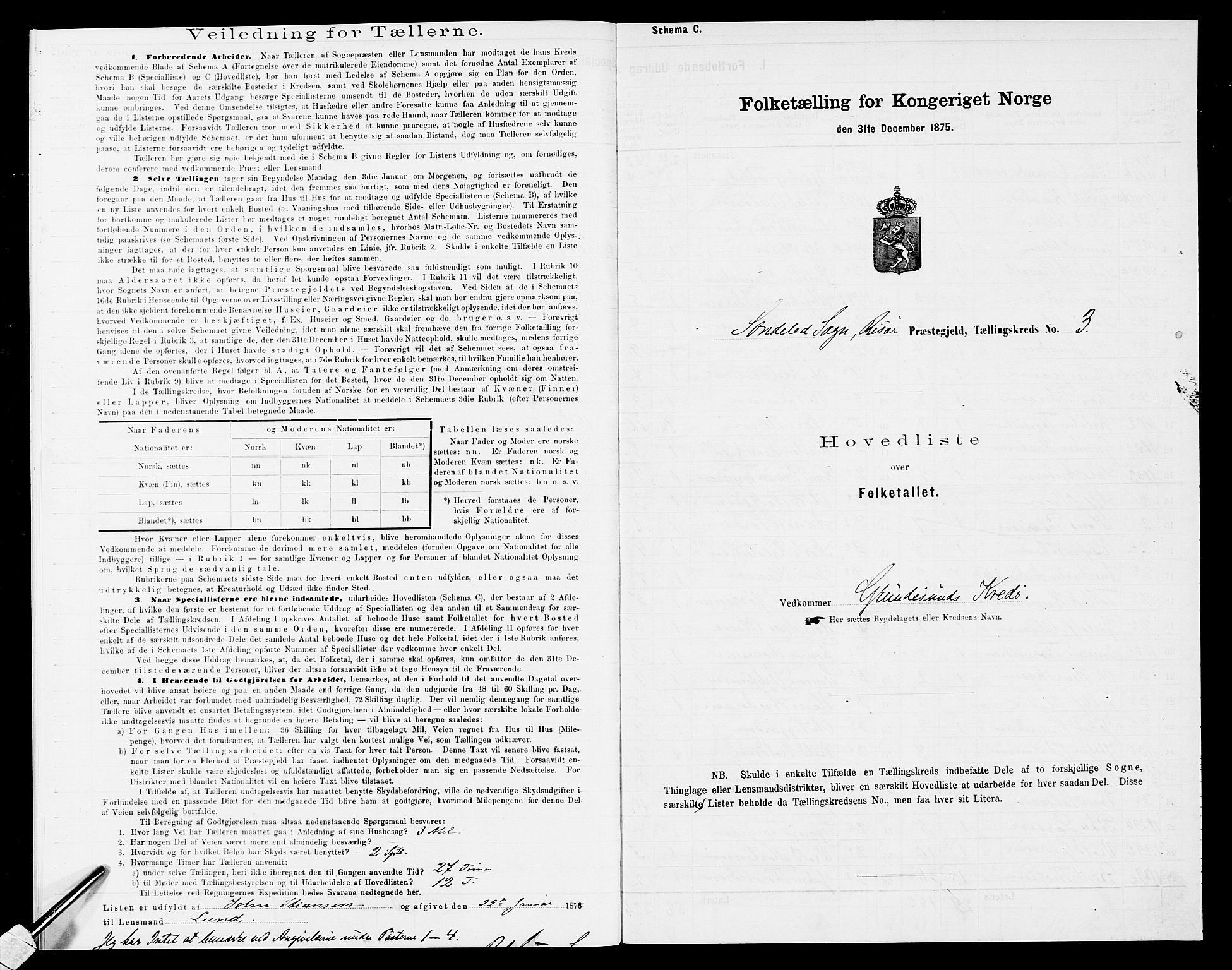 SAK, 1875 census for 0913L Risør/Søndeled, 1875, p. 29