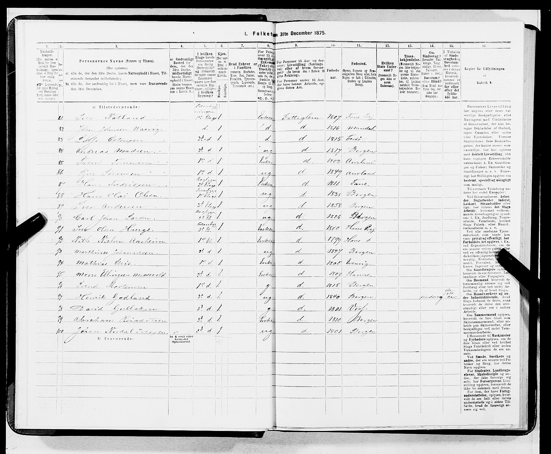 SAB, 1875 census for 1301 Bergen, 1875, p. 3890