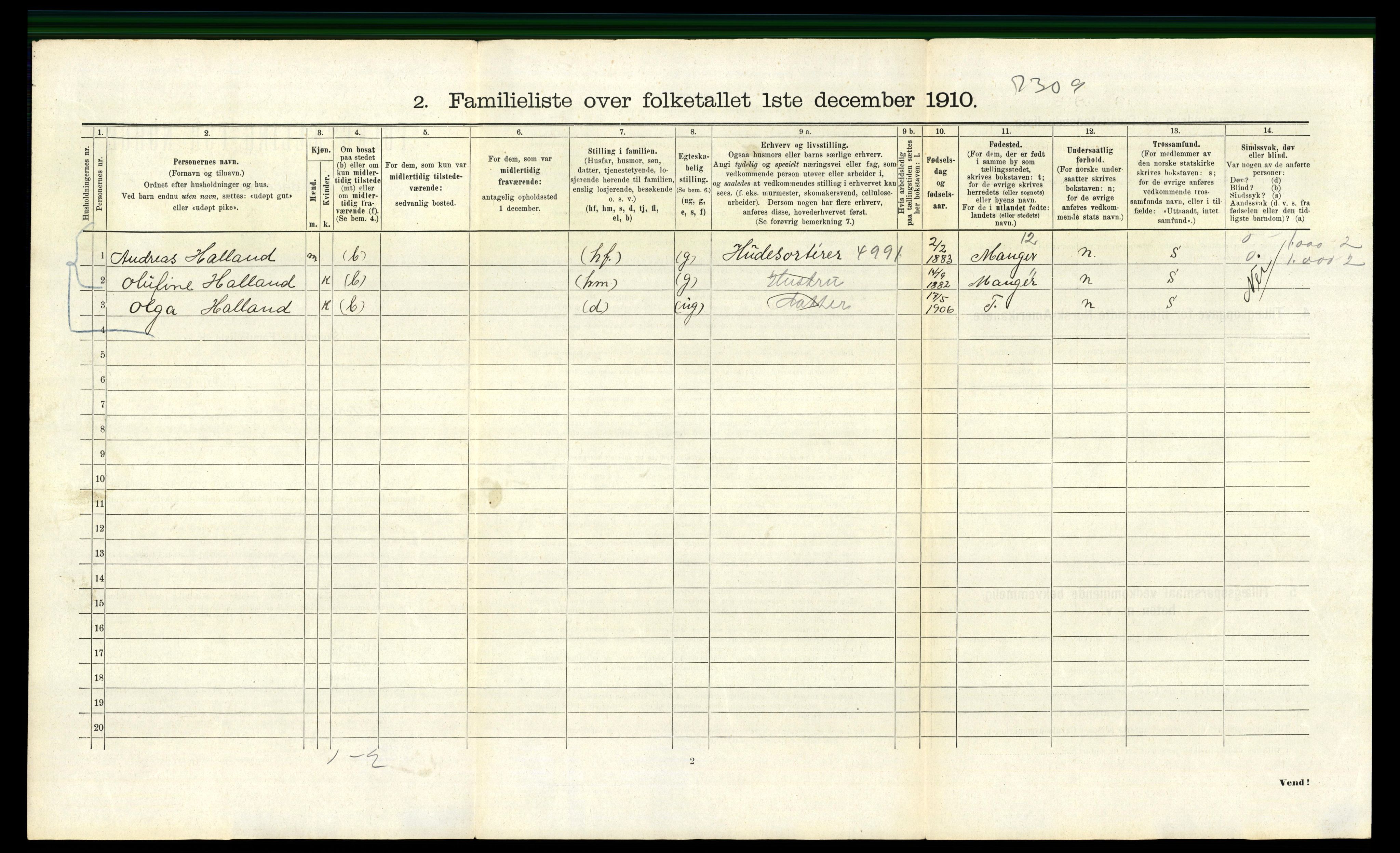 RA, 1910 census for Bergen, 1910, p. 35762