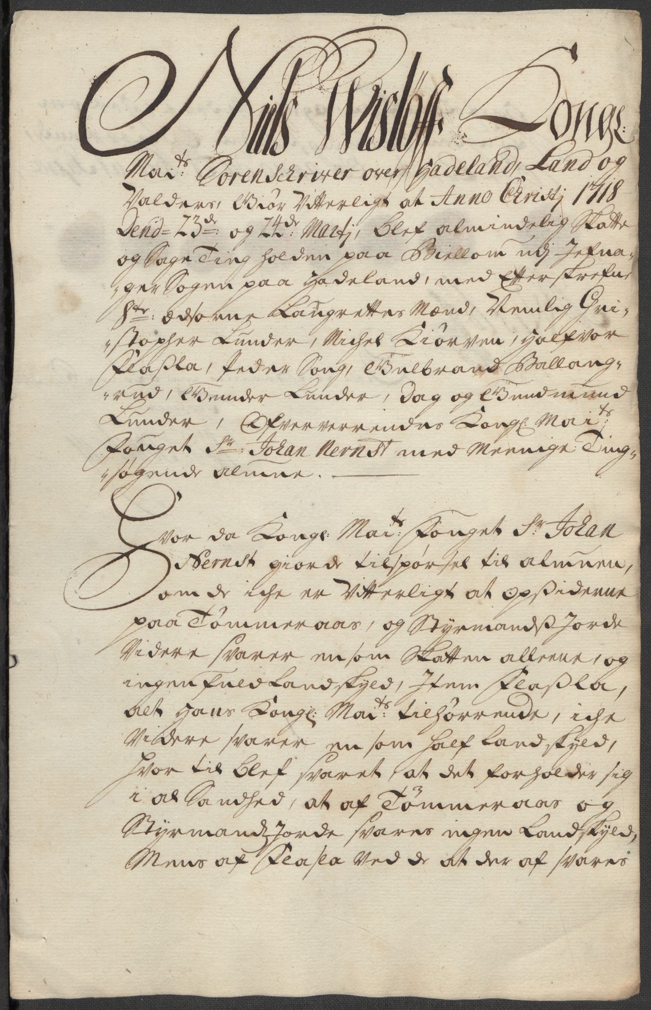 Rentekammeret inntil 1814, Reviderte regnskaper, Fogderegnskap, AV/RA-EA-4092/R18/L1318: Fogderegnskap Hadeland, Toten og Valdres, 1717, p. 182