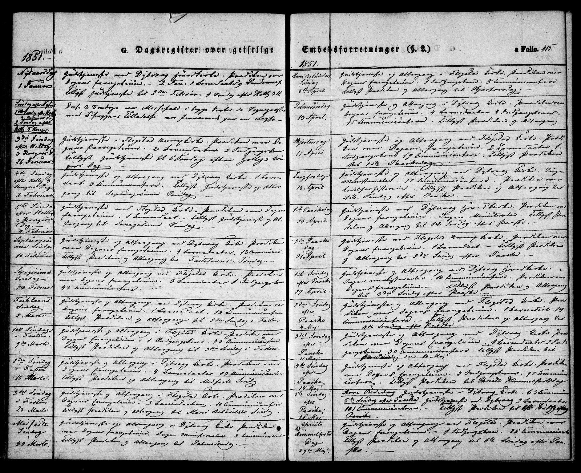 Dypvåg sokneprestkontor, AV/SAK-1111-0007/F/Fa/Faa/L0005: Parish register (official) no. A 5, 1841-1854, p. 415