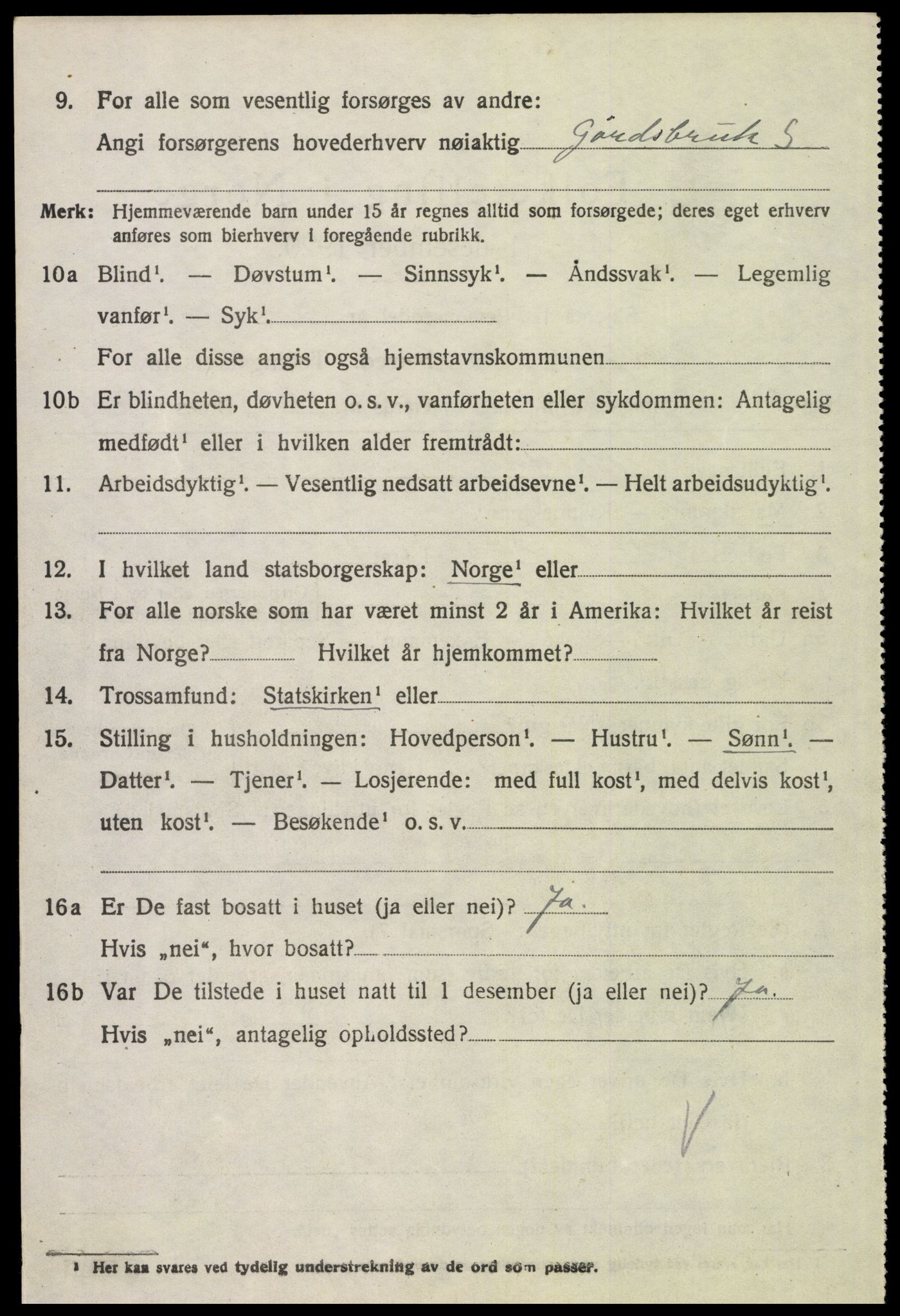 SAH, 1920 census for Alvdal, 1920, p. 1677