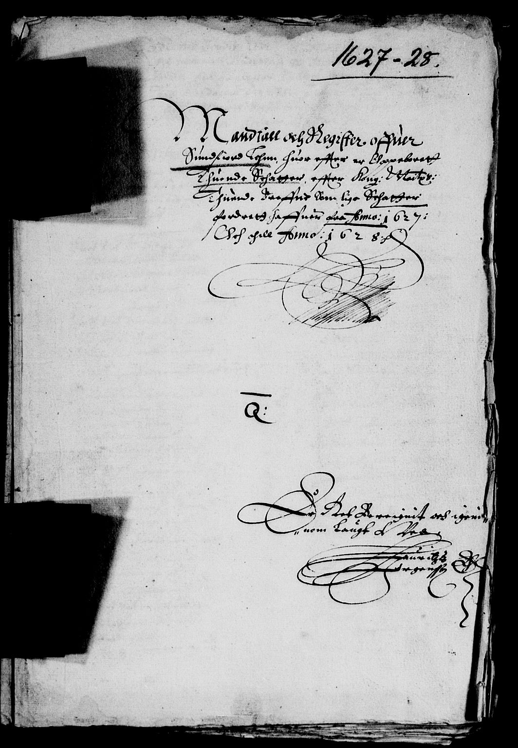 Rentekammeret inntil 1814, Reviderte regnskaper, Lensregnskaper, RA/EA-5023/R/Rb/Rbt/L0046: Bergenhus len, 1627-1628