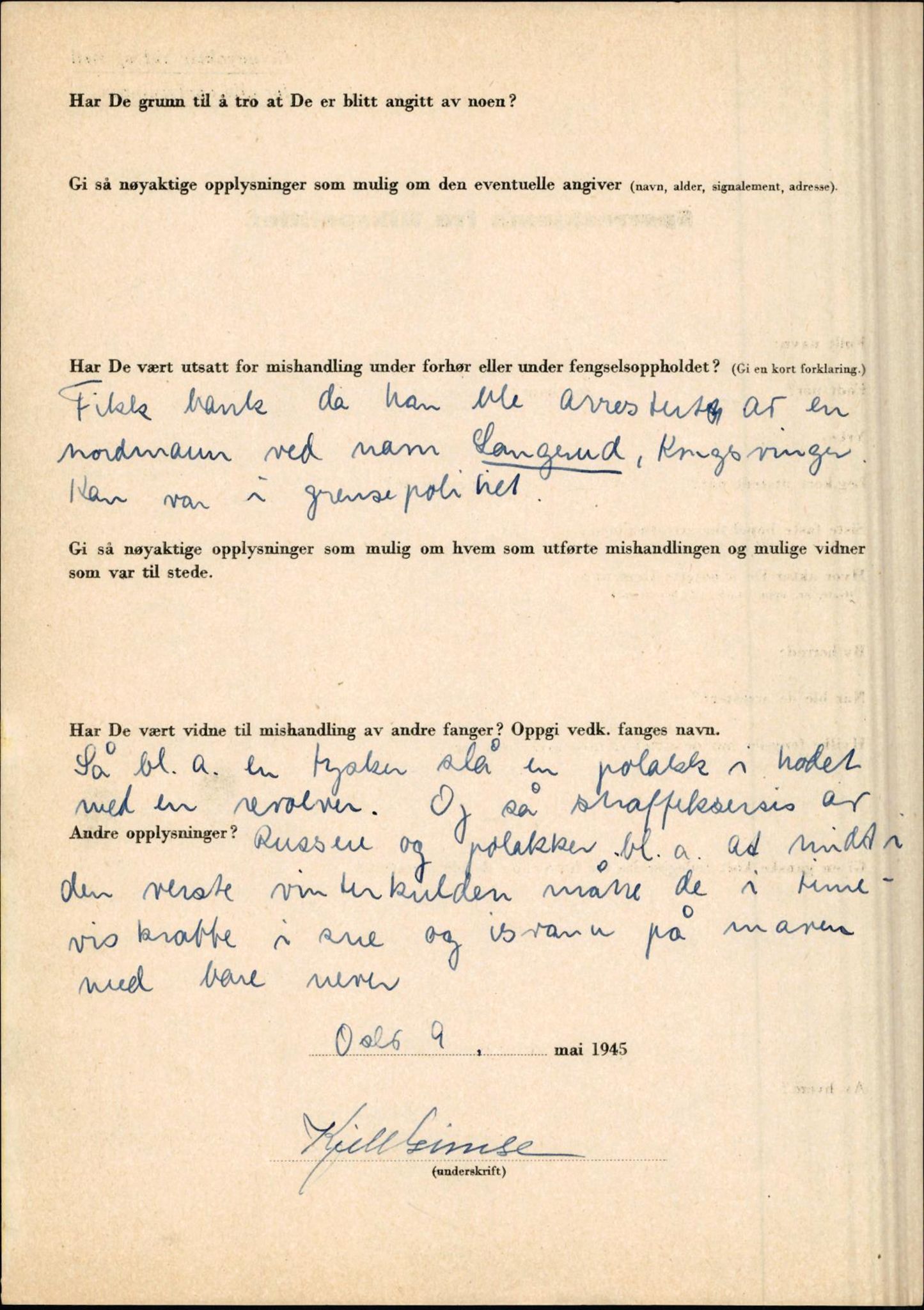 Rikspolitisjefen, AV/RA-S-1560/L/L0005: Gidske, Peder Martin -  Hansell, Georg, 1940-1945, p. 22