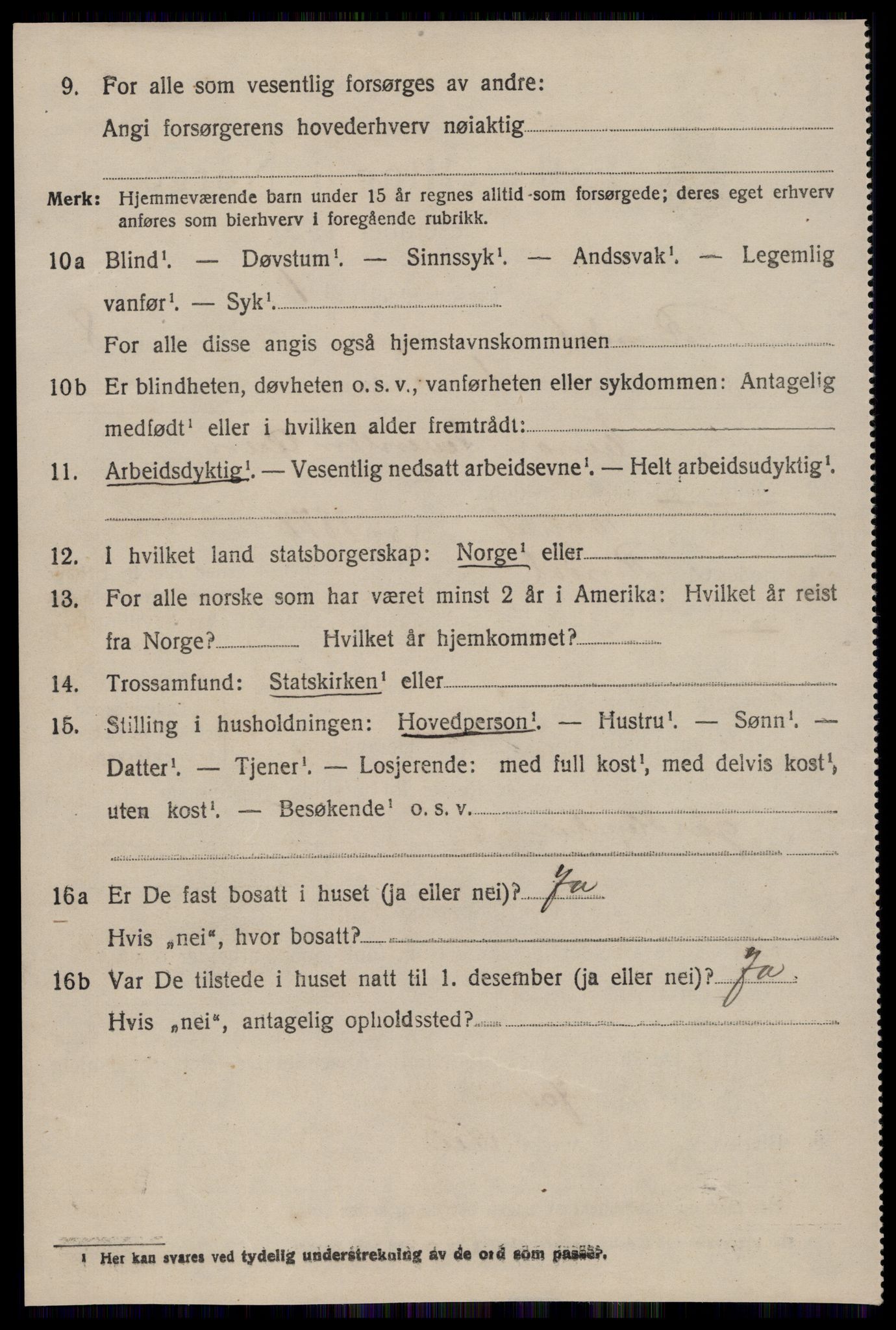 SAT, 1920 census for Rindal, 1920, p. 3945