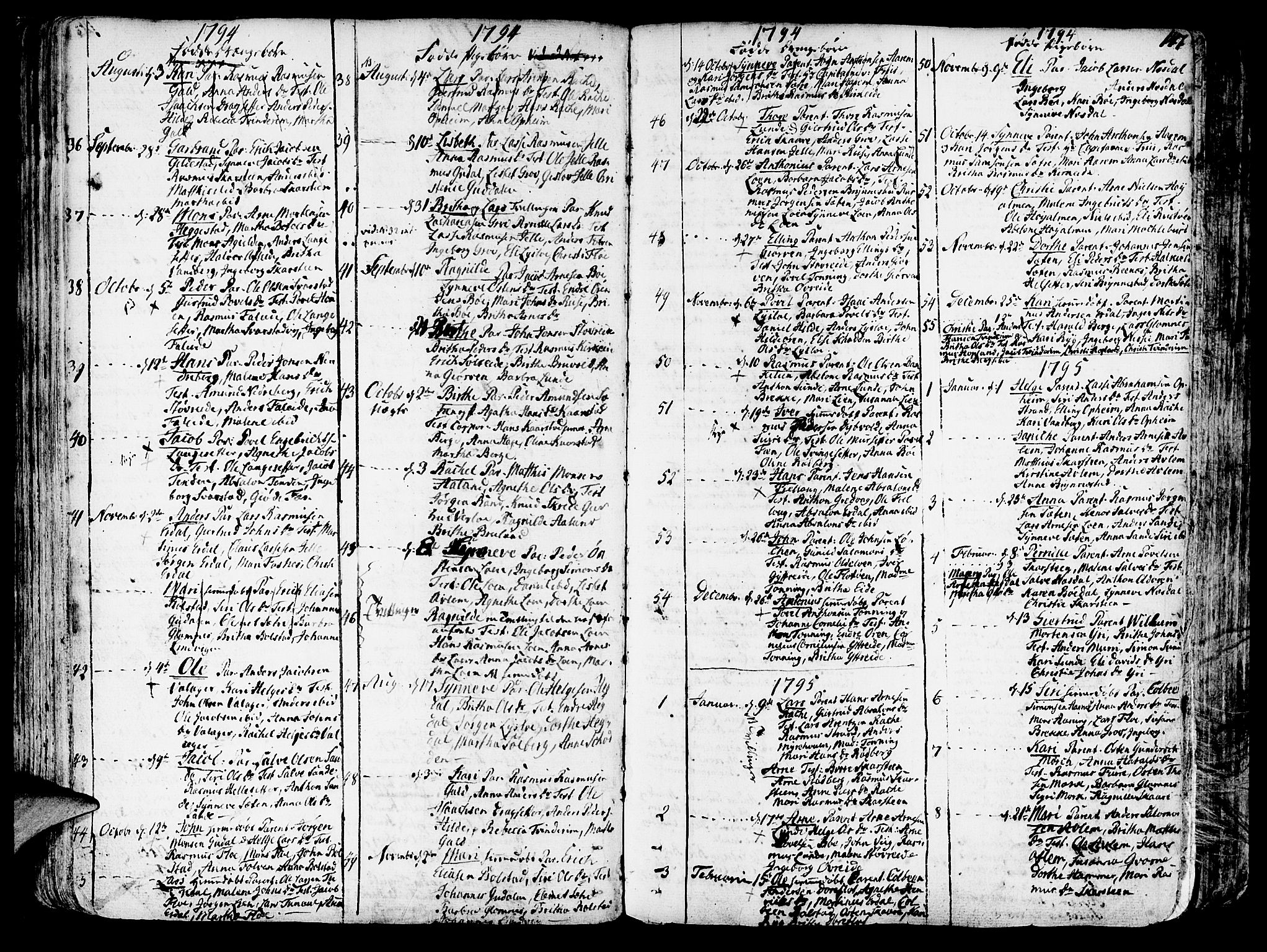 Innvik sokneprestembete, SAB/A-80501: Parish register (official) no. A 1, 1750-1816, p. 147