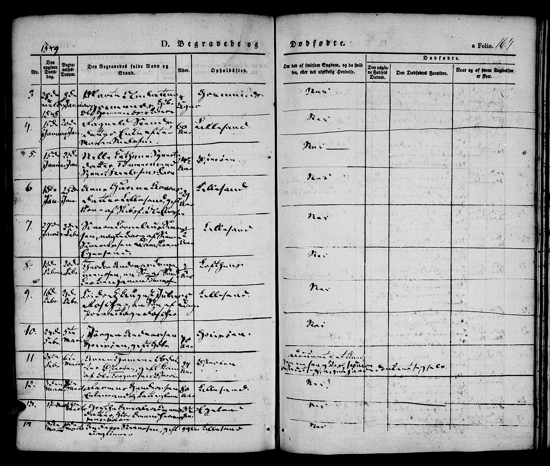 Vestre Moland sokneprestkontor, SAK/1111-0046/F/Fa/Fab/L0005: Parish register (official) no. A 5, 1841-1849, p. 164